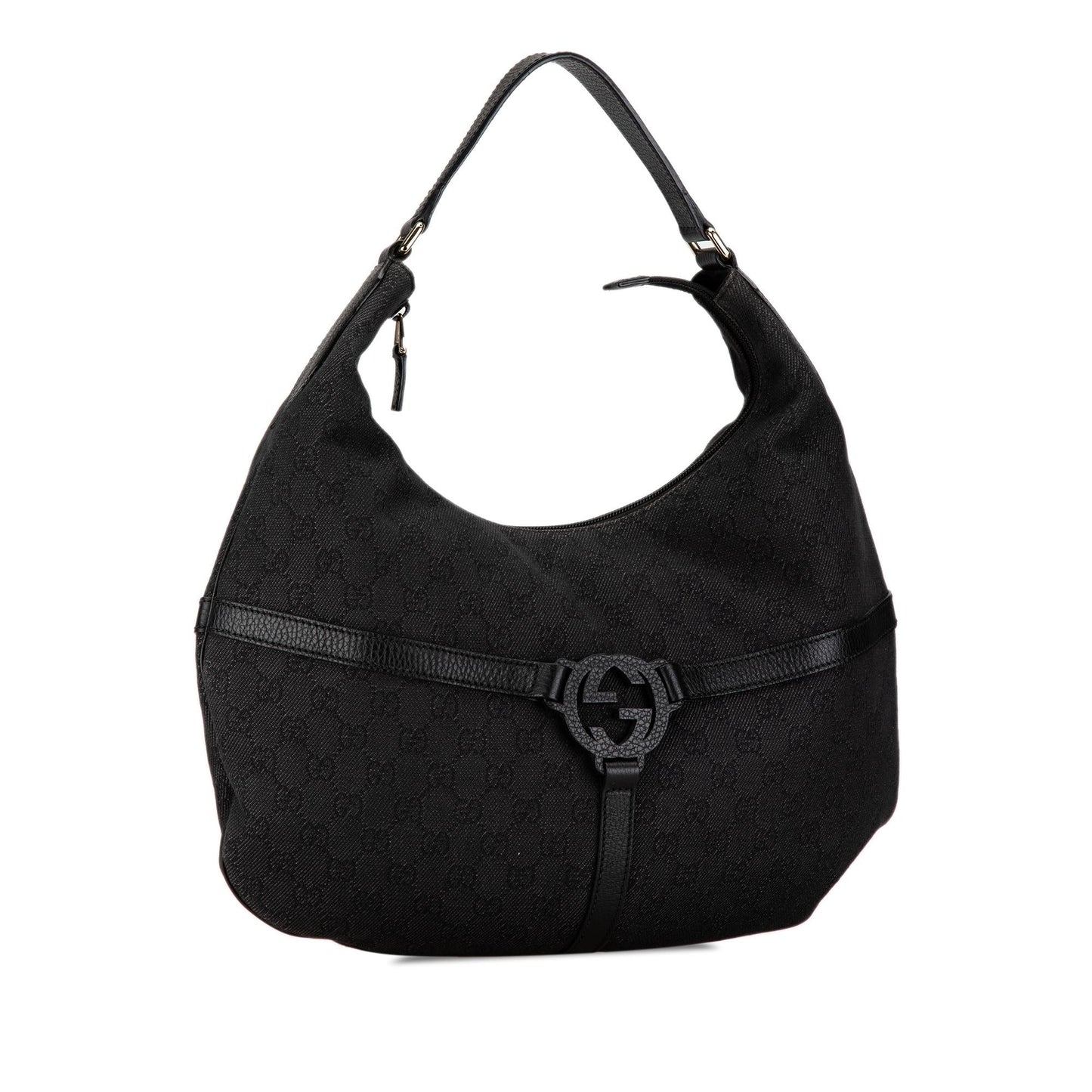 Gucci GG Reins SHG-oCFlyu Canvas Black Shoulder Bag