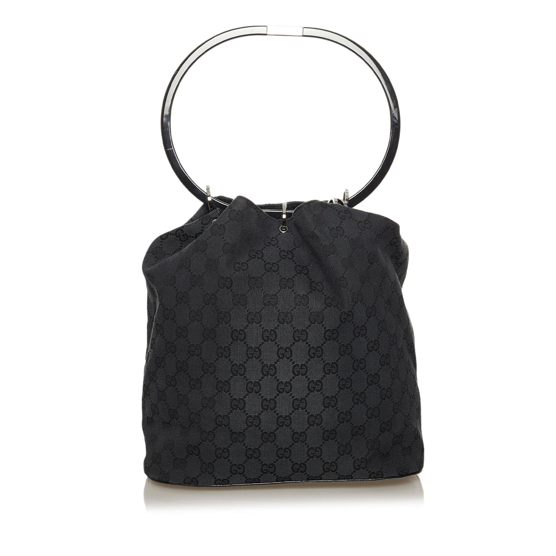 Gucci GG Canvas Ring Handle Handbag (SHG-28500)