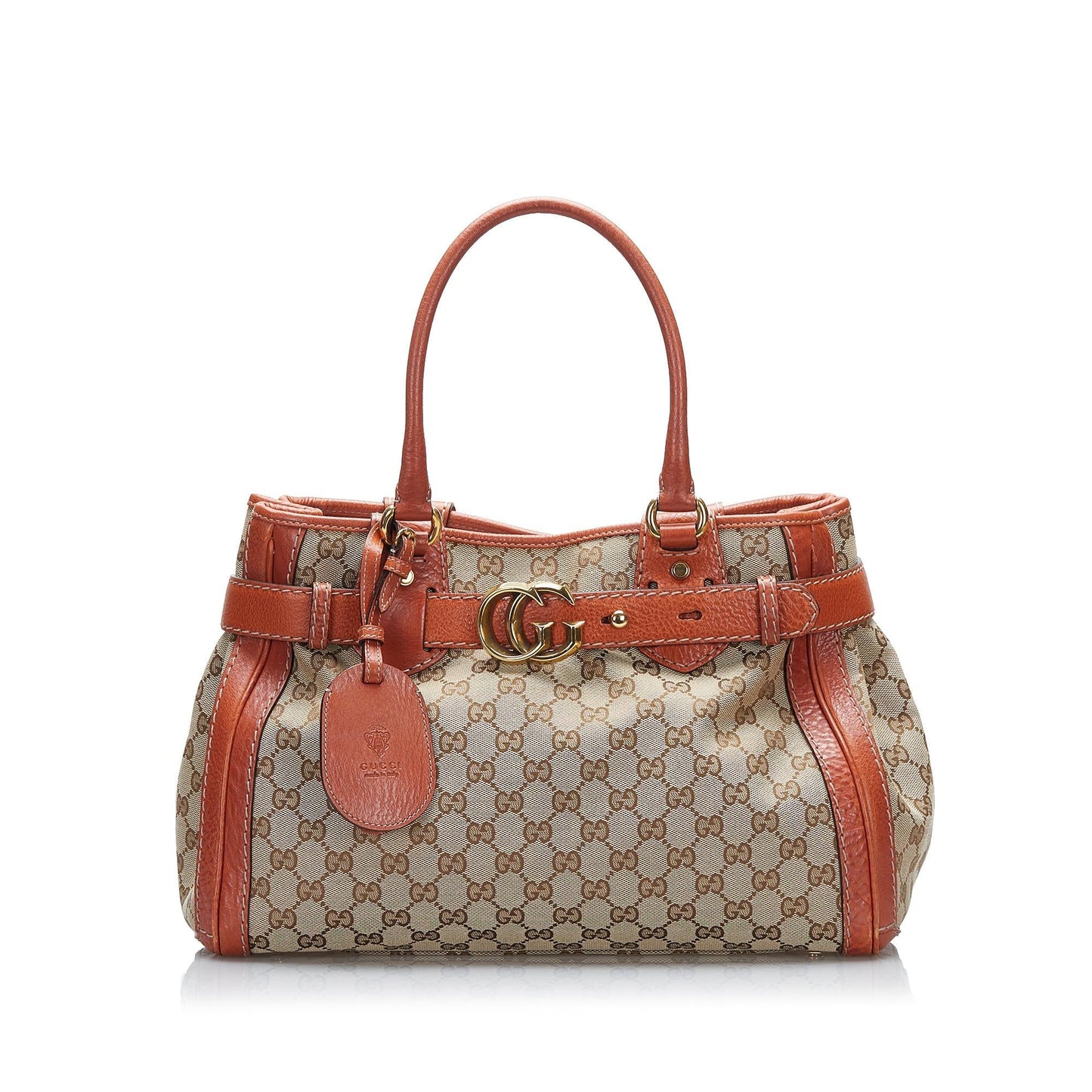 Gucci GG Running SHG-qCEs72 Canvas Brown Tote Bag
