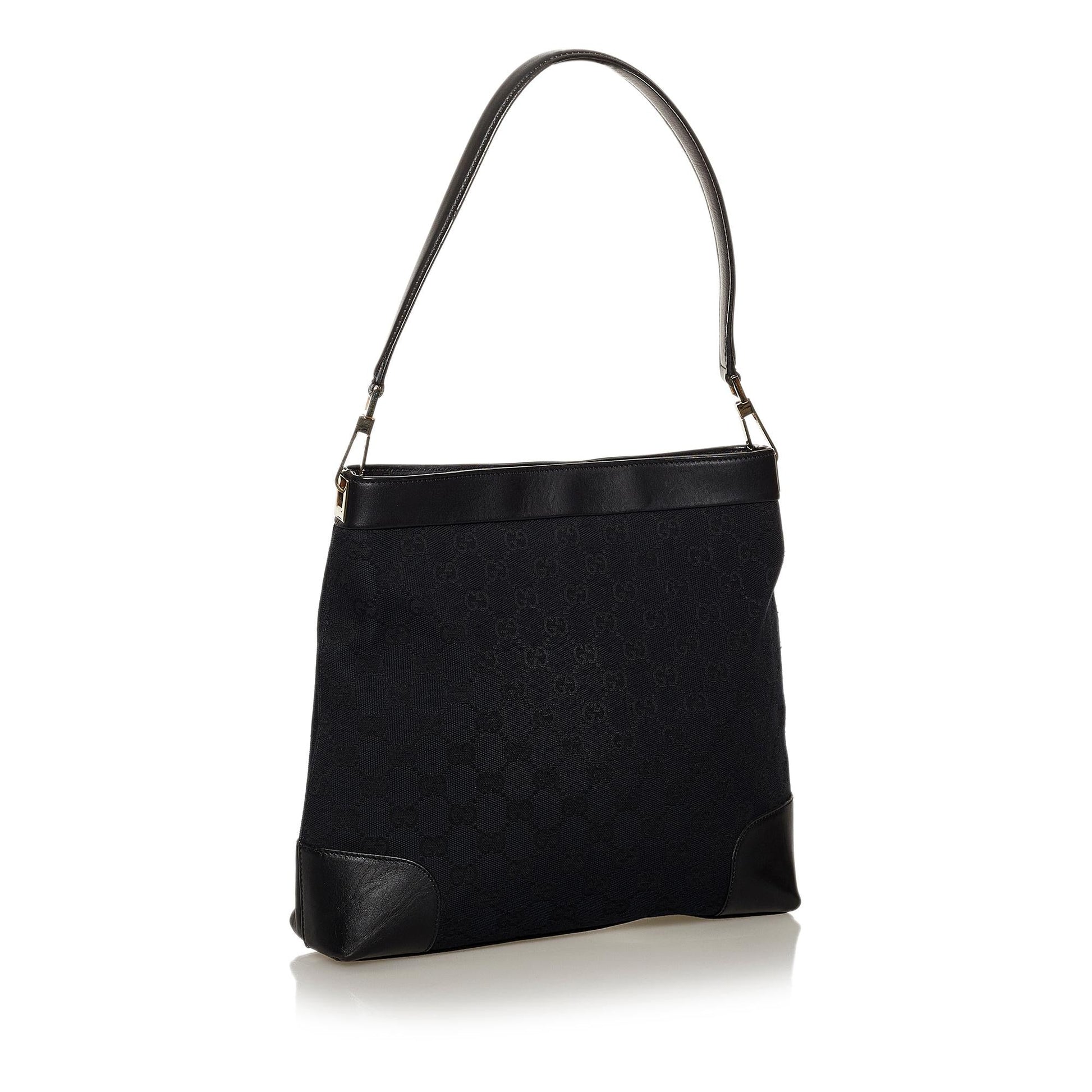 Gucci GG SHG Canvas Black Shoulder Bag 12