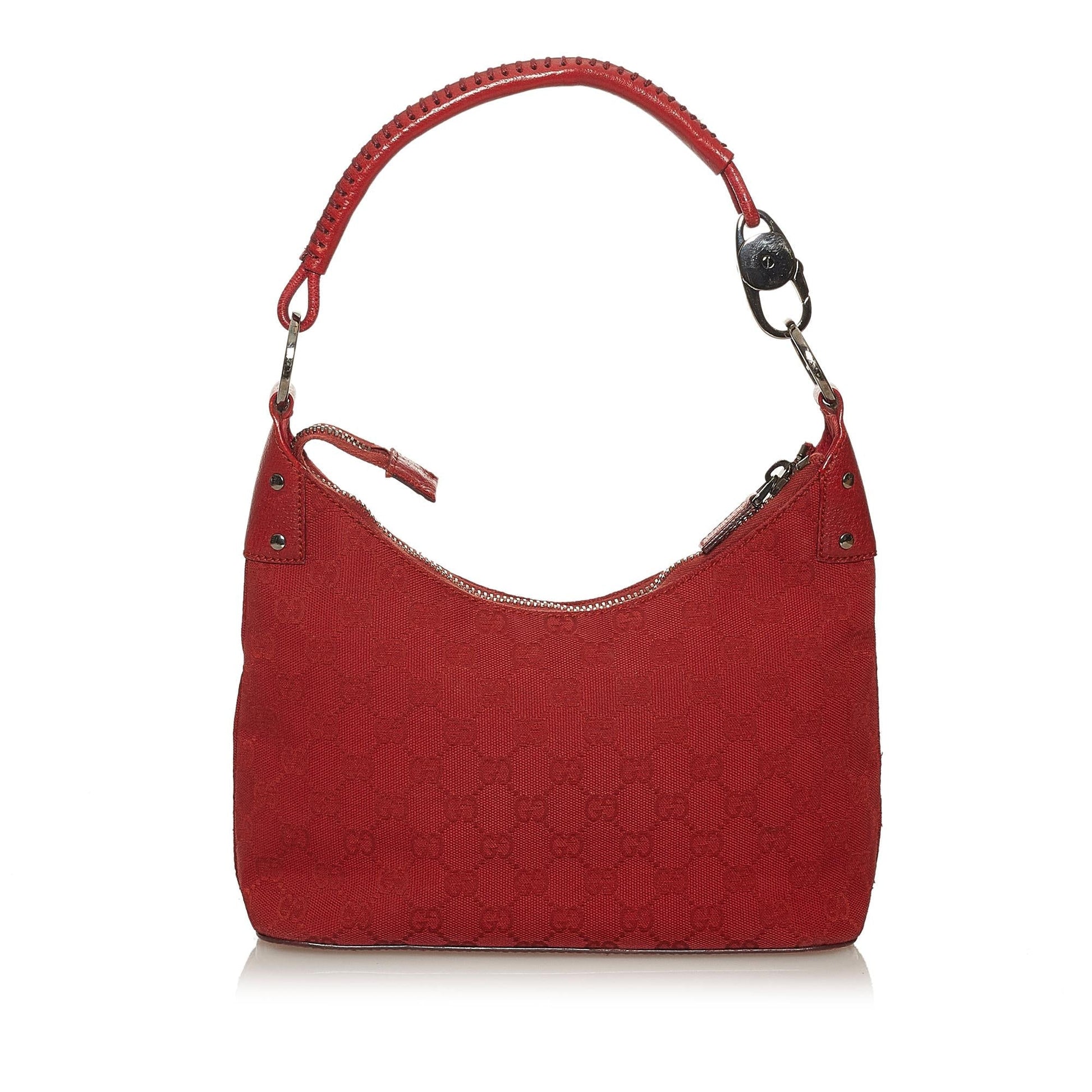 Gucci GG SHG Canvas Red Shoulder Bag 3
