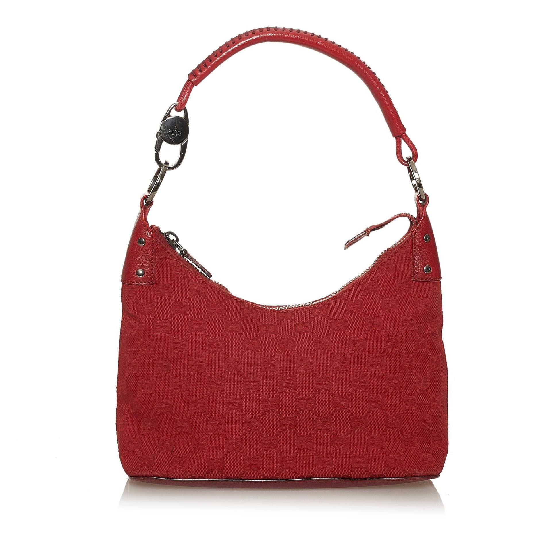 Gucci GG SHG Canvas Red Shoulder Bag 3