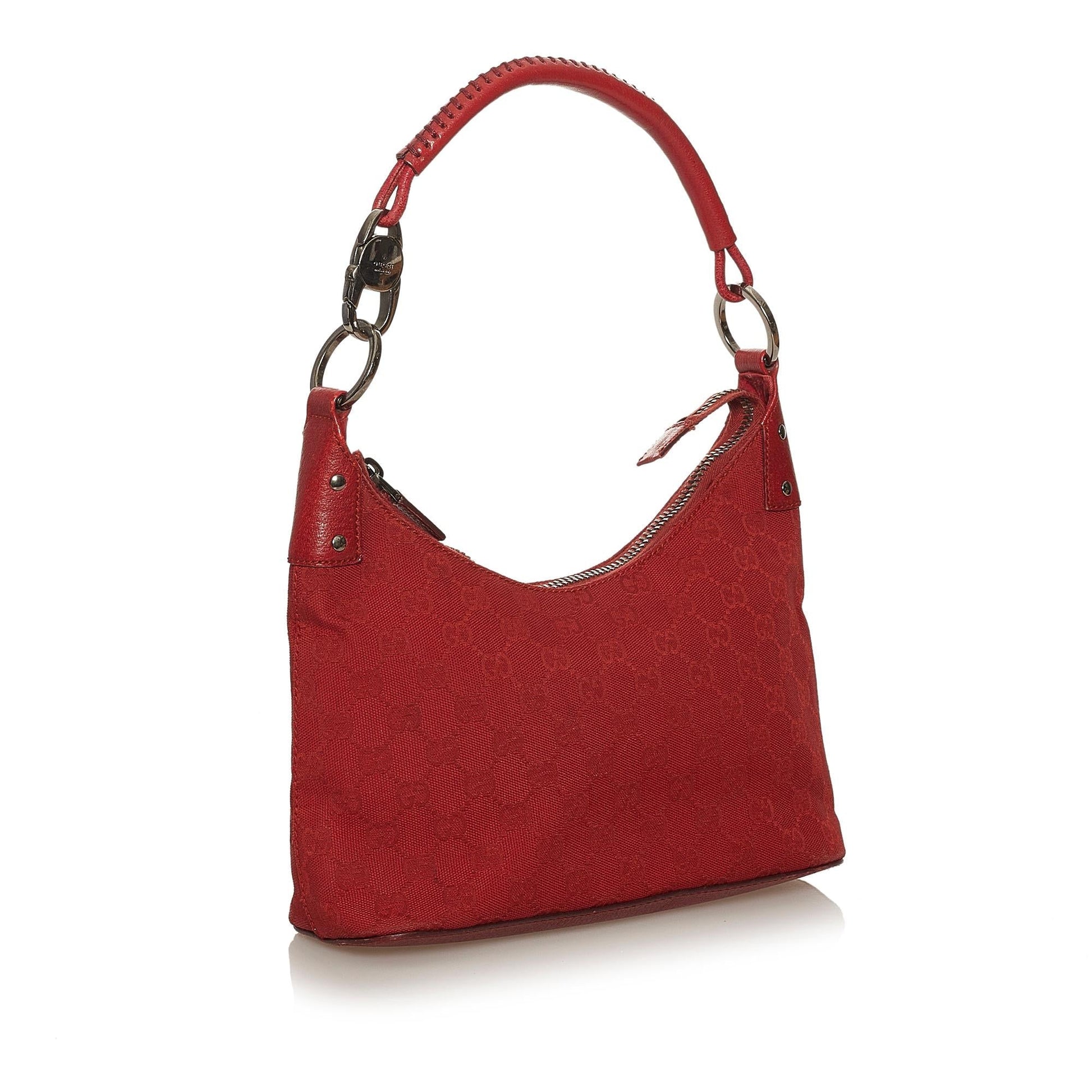 Gucci GG SHG Canvas Red Shoulder Bag 3