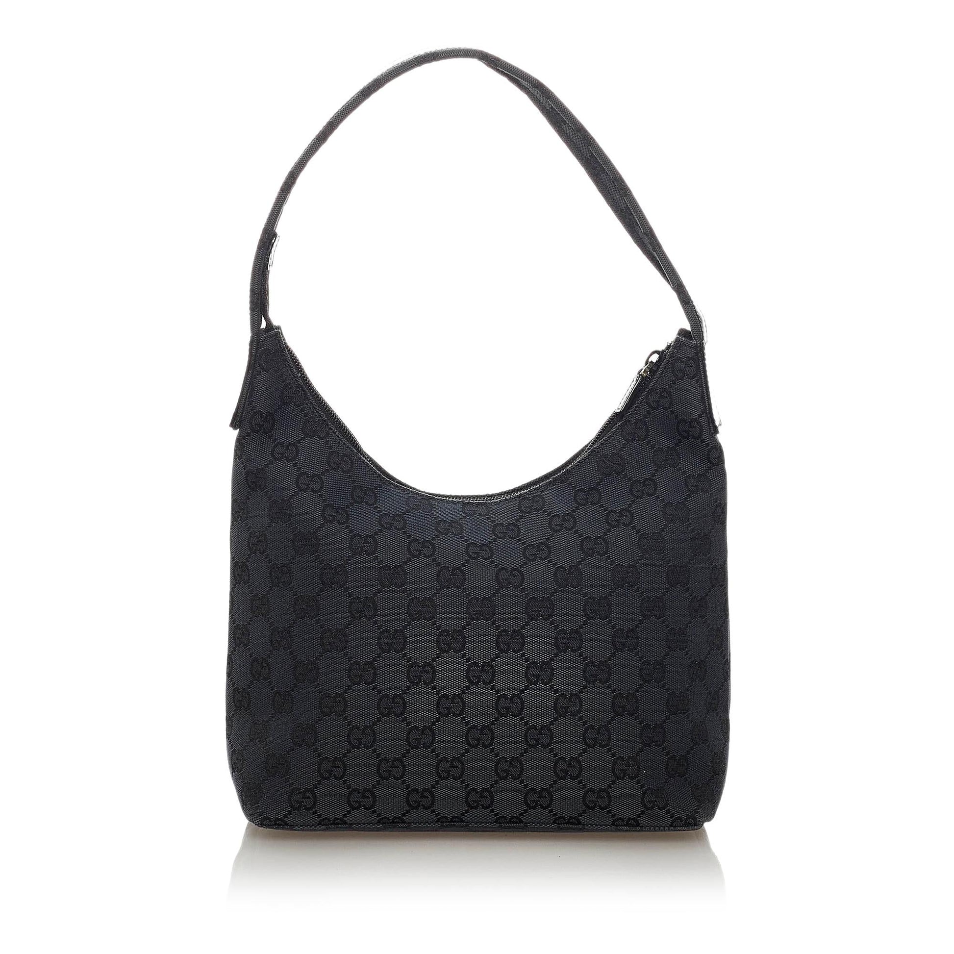 Gucci GG SHG Canvas Black Shoulder Bag 15