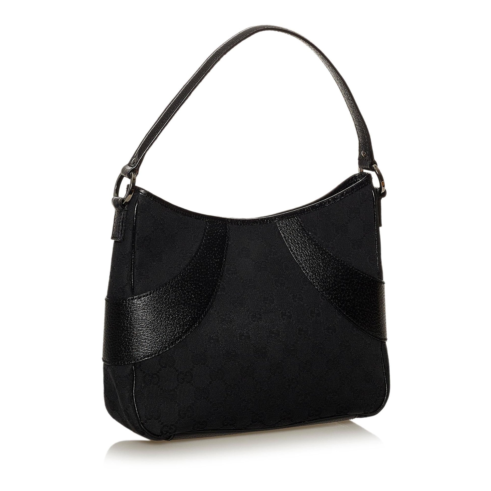 Gucci GG SHG Canvas Black Shoulder Bag 17