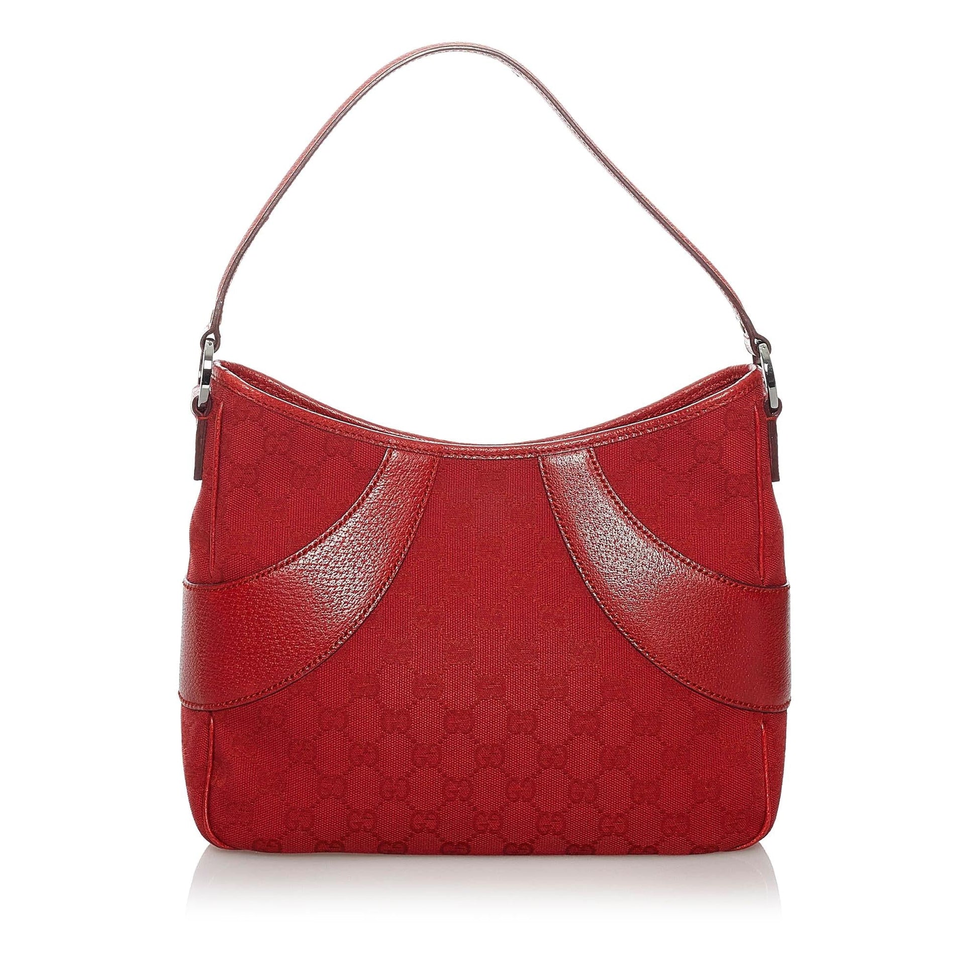Gucci GG SHG Canvas Red Shoulder Bag 4