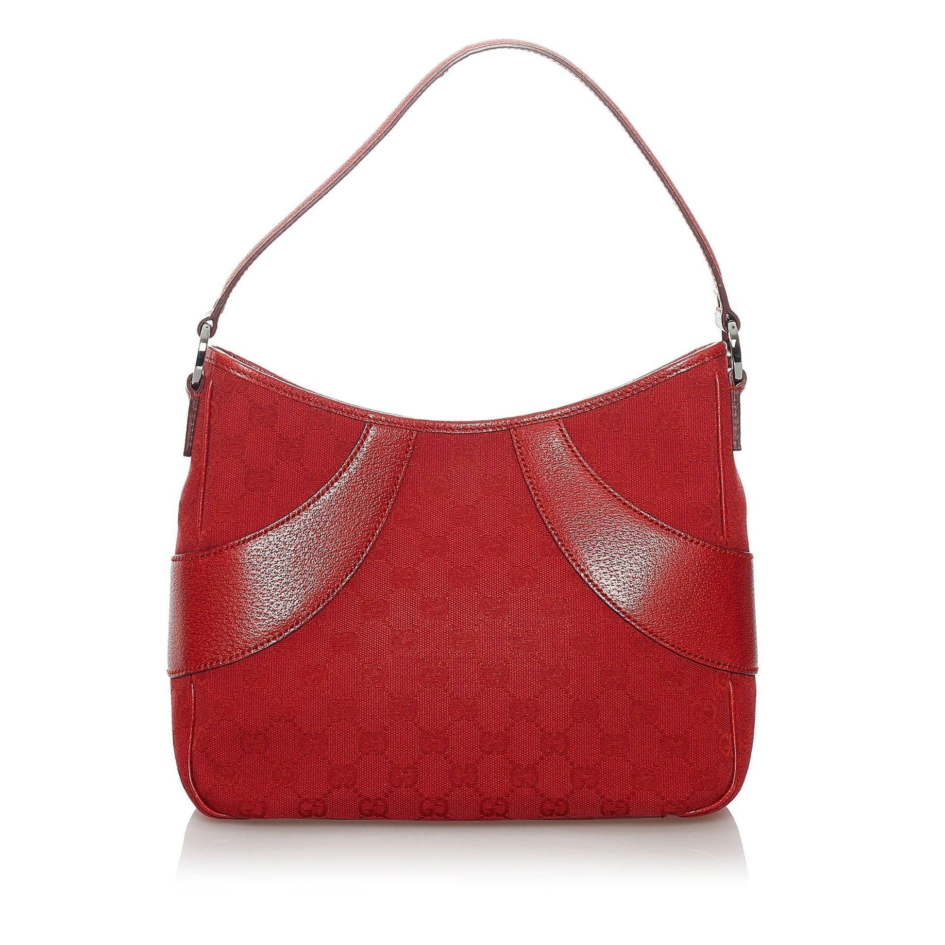 Gucci GG SHG Canvas Red Shoulder Bag 4