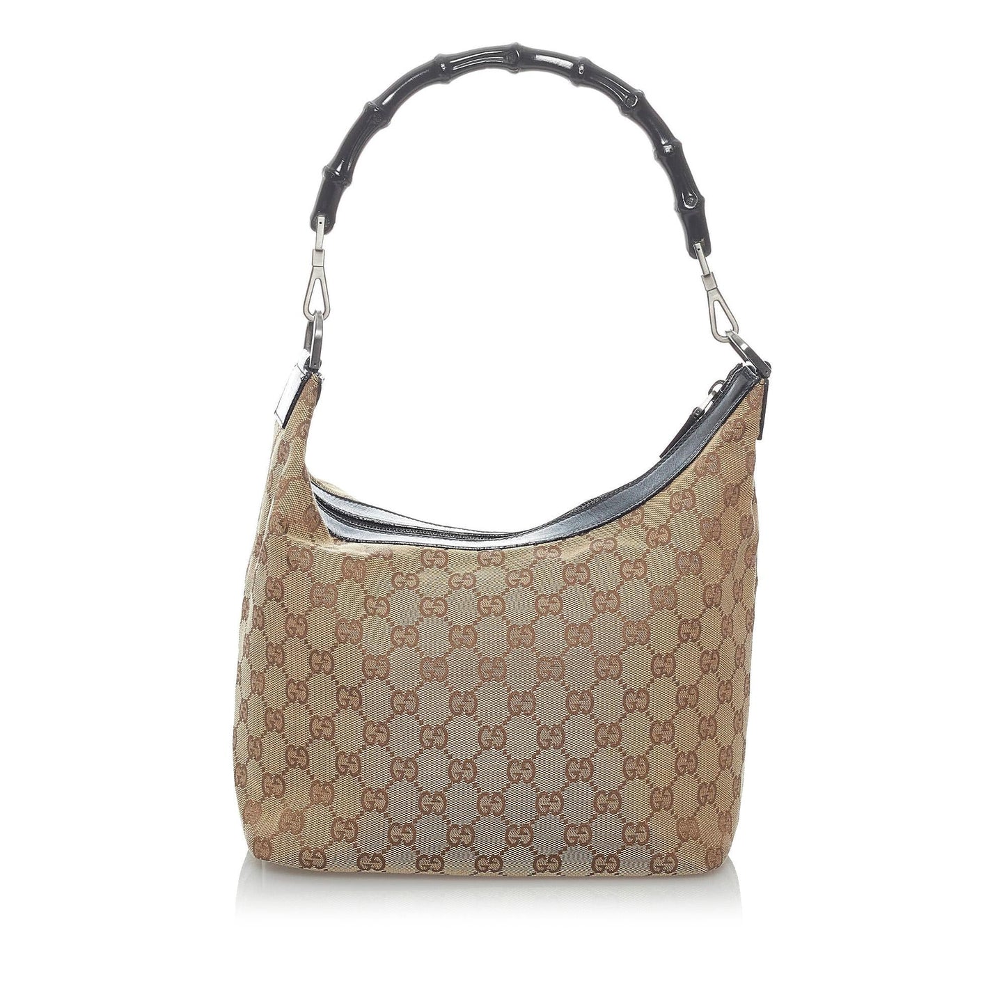 Gucci GG SHG Canvas Black Brown Shoulder Bag 4