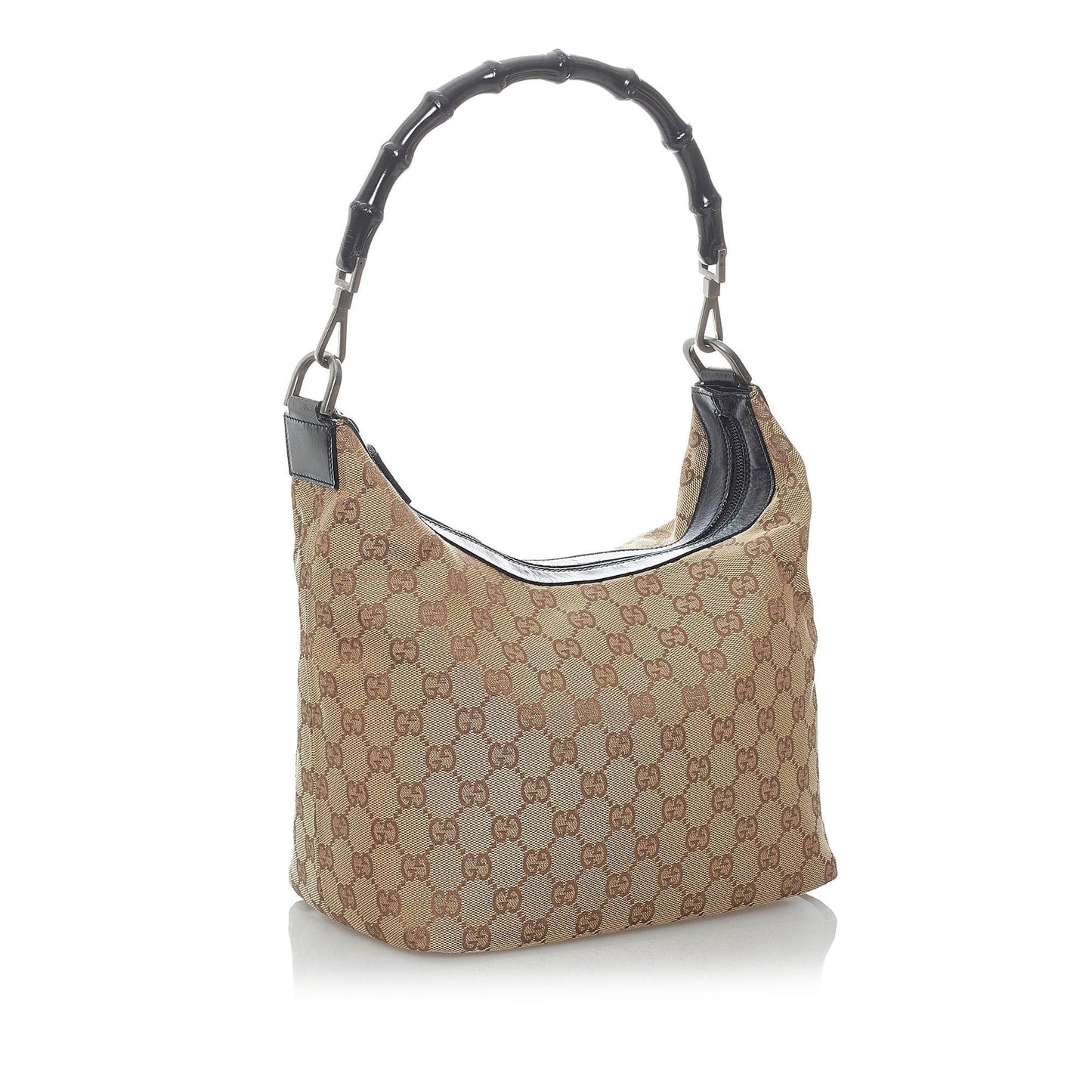 Gucci GG SHG Canvas Black Brown Shoulder Bag 4