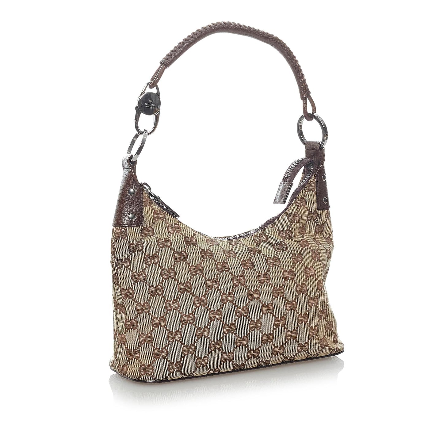 Gucci GG SHG Canvas Brown Shoulder Bag 24