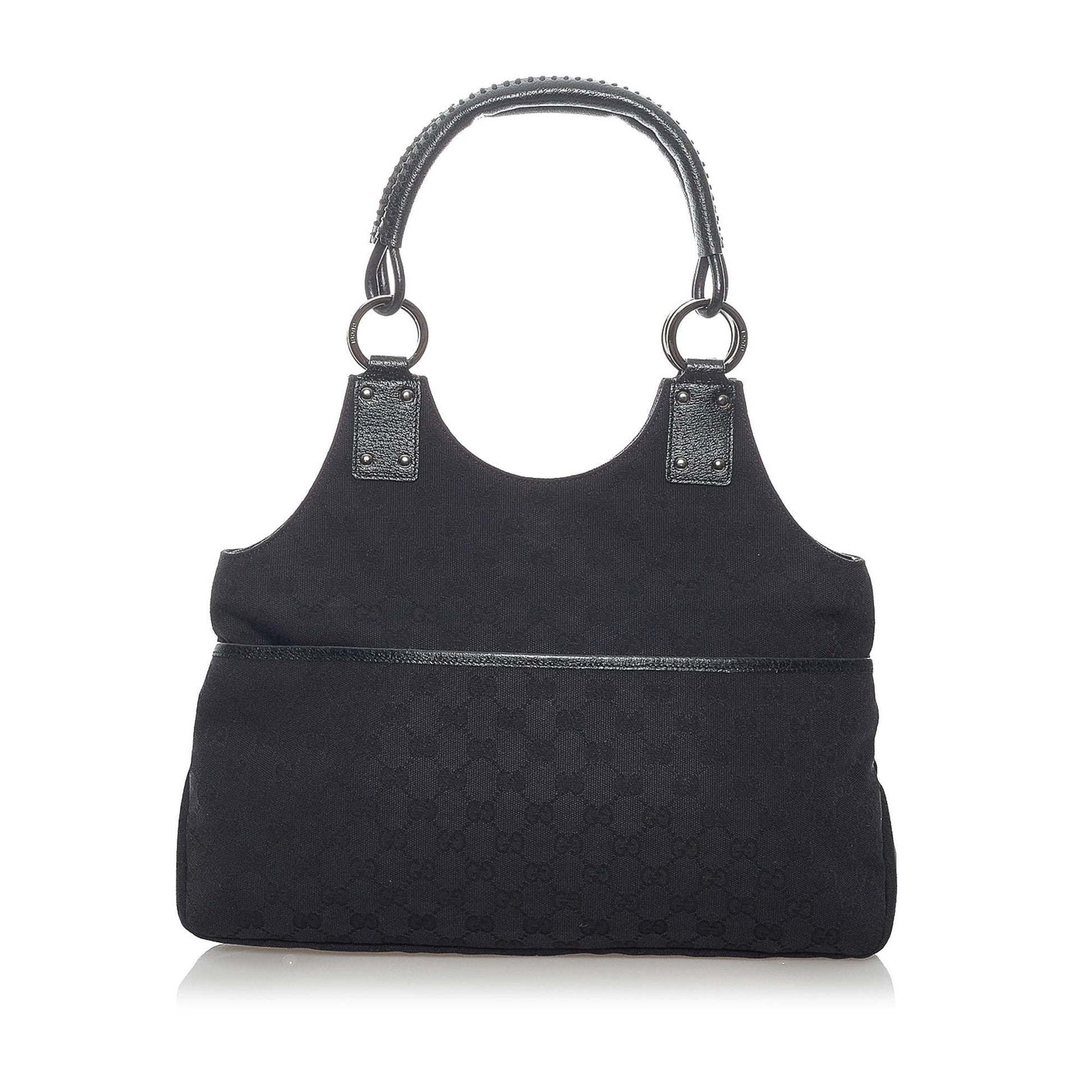 Gucci GG SHG Canvas Black Shoulder Bag 20