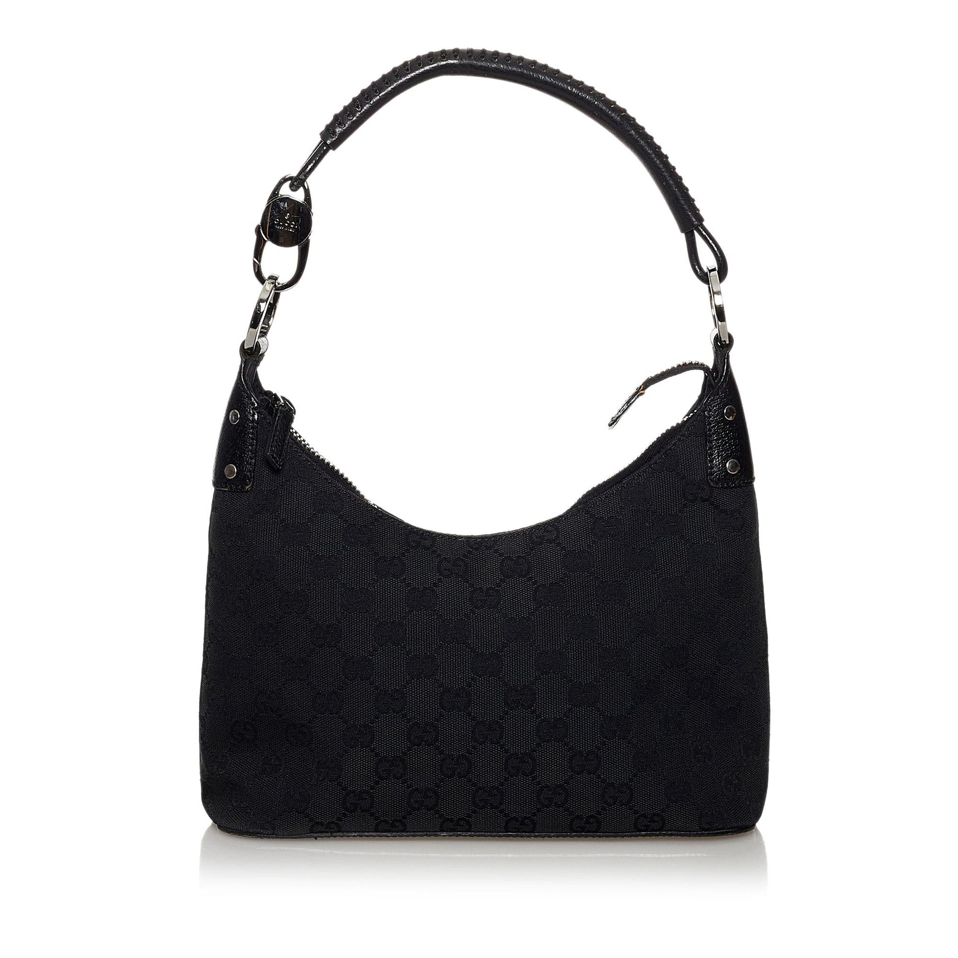 Gucci GG SHG Canvas Black Shoulder Bag 21