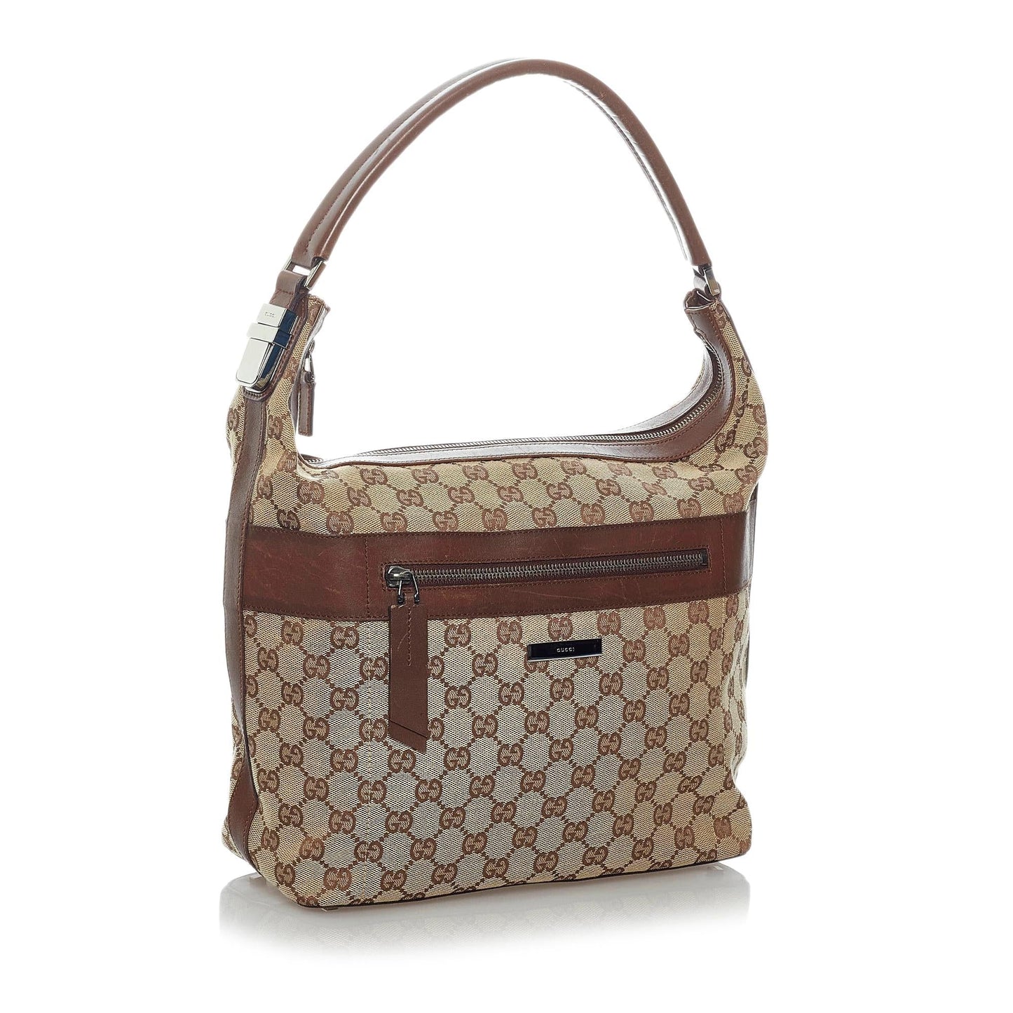 Gucci GG SHG Canvas Brown Shoulder Bag 25