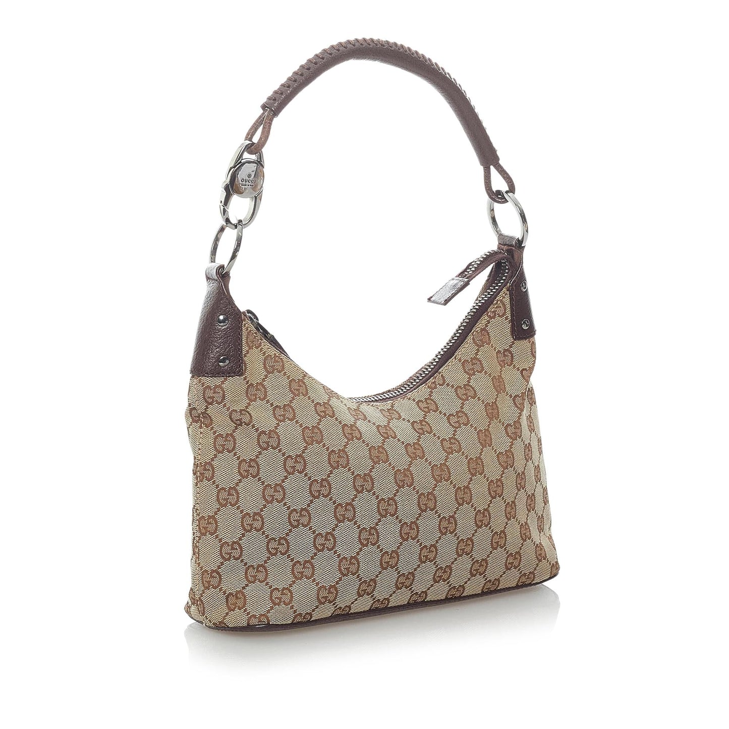 Gucci GG SHG Canvas Brown Shoulder Bag 26