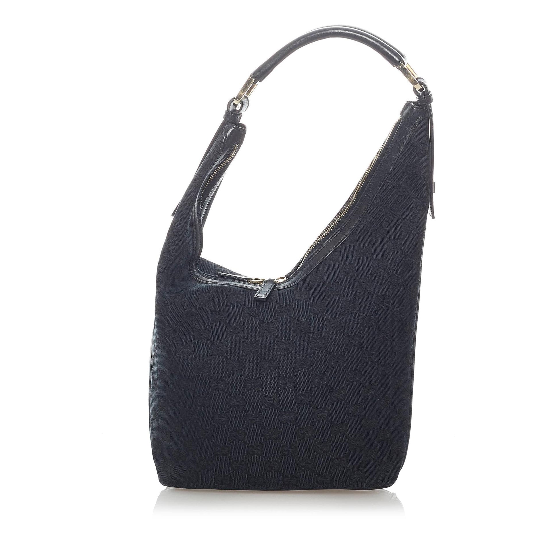 Gucci GG SHG Canvas Black Shoulder Bag 23