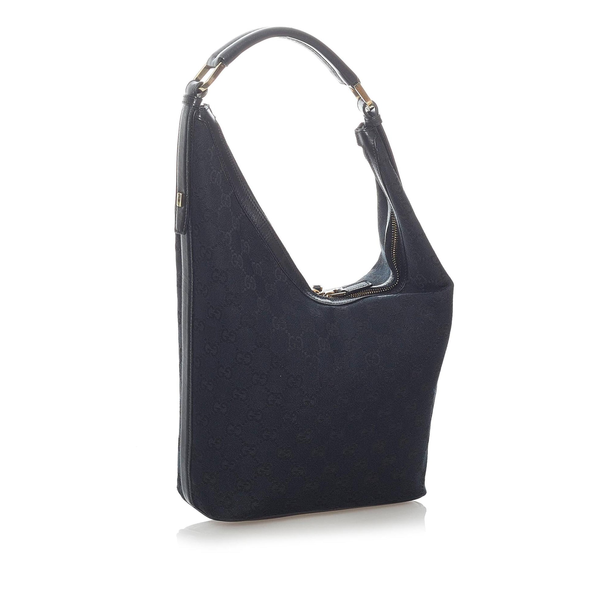 Gucci GG SHG Canvas Black Shoulder Bag 23