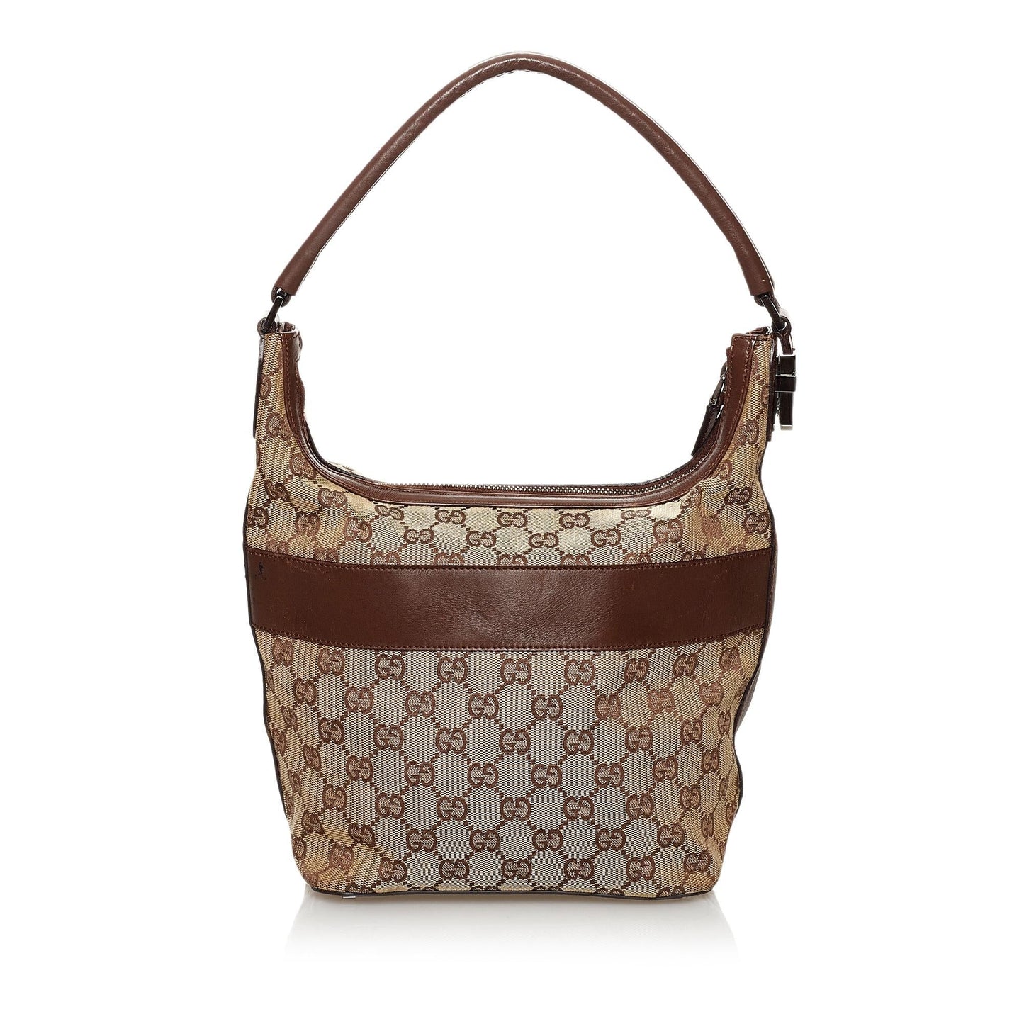 Gucci GG SHG Canvas Brown Shoulder Bag 28