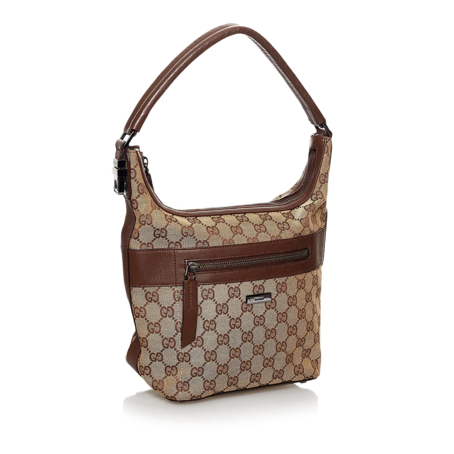Gucci GG SHG Canvas Brown Shoulder Bag 28