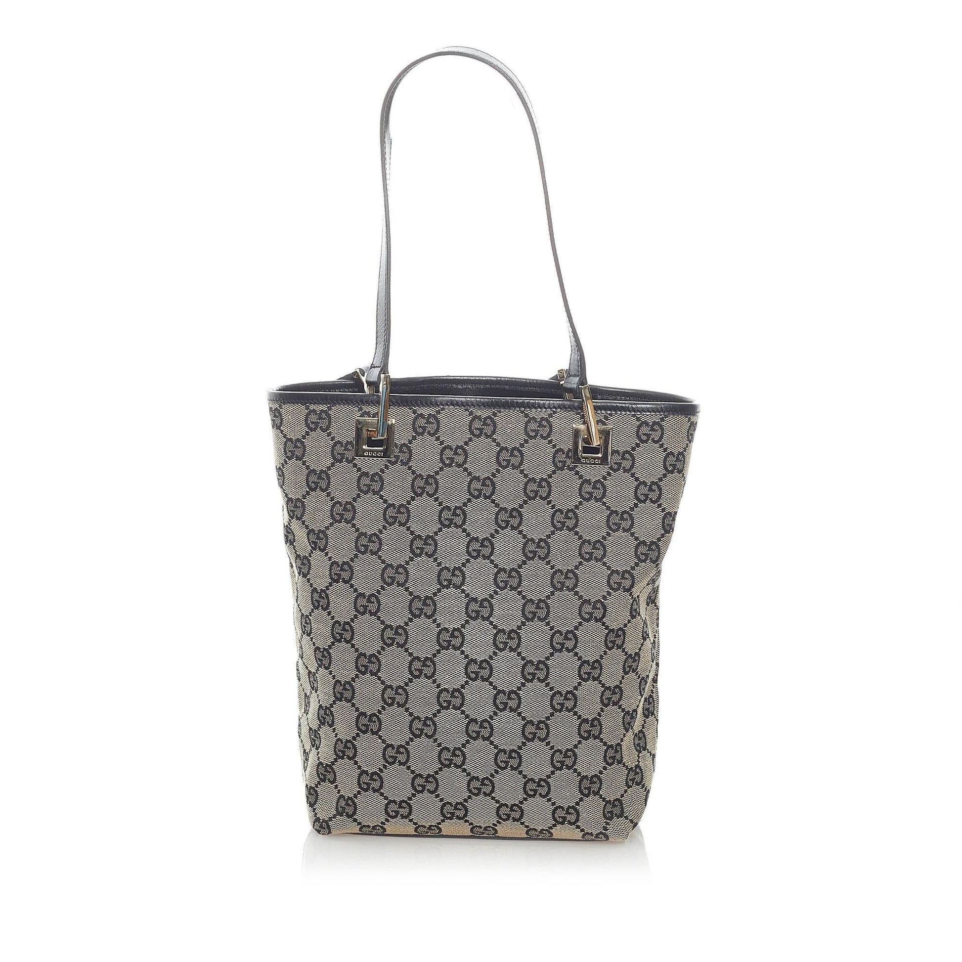 Gucci GG SHG Canvas Black Brown Shoulder Bag 5