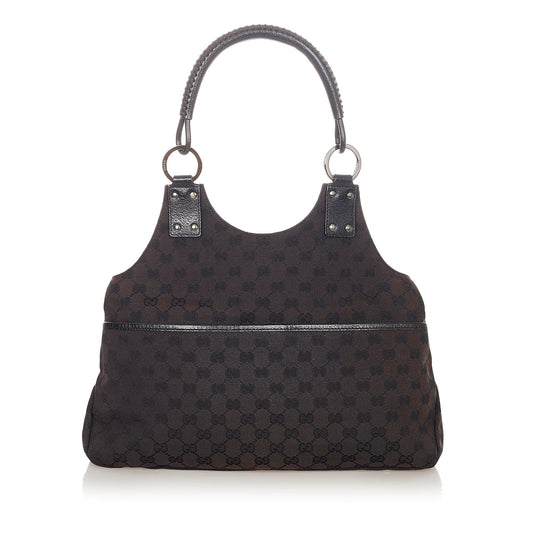 Gucci GG SHG Canvas Black Shoulder Bag 25