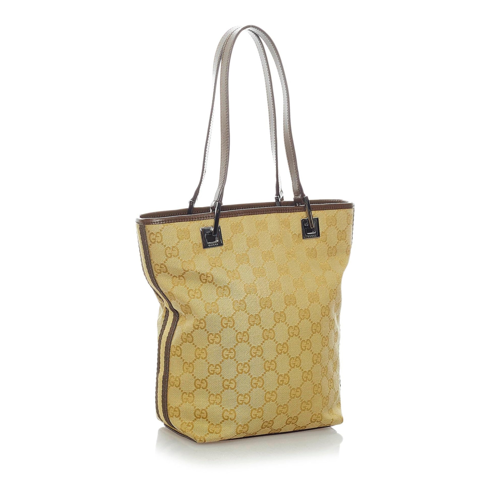 Gucci GG SHG Canvas Brown Shoulder Bag 34