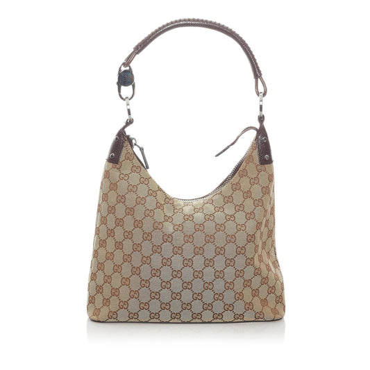 Gucci GG SHG Canvas Brown Shoulder Bag 36
