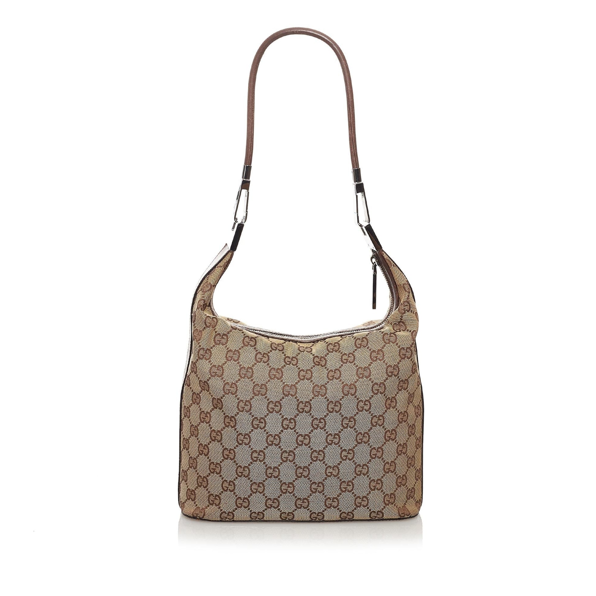 Gucci GG SHG Canvas Brown Shoulder Bag