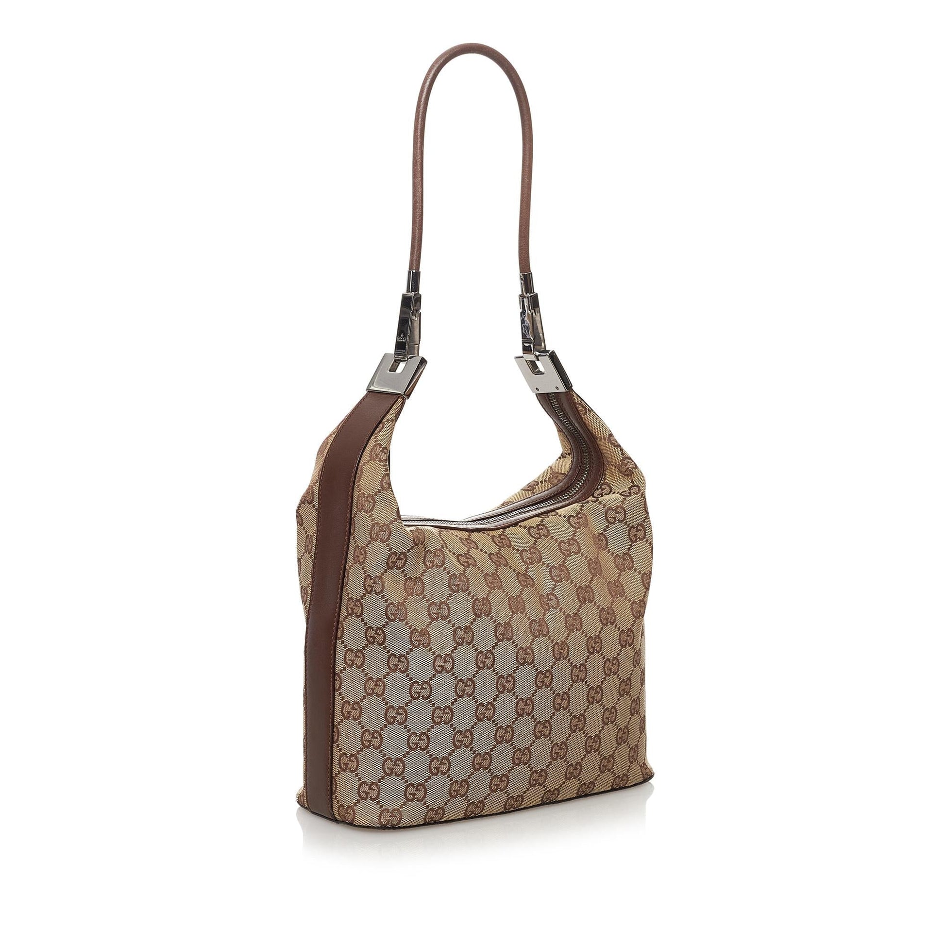 Gucci GG SHG Canvas Brown Shoulder Bag