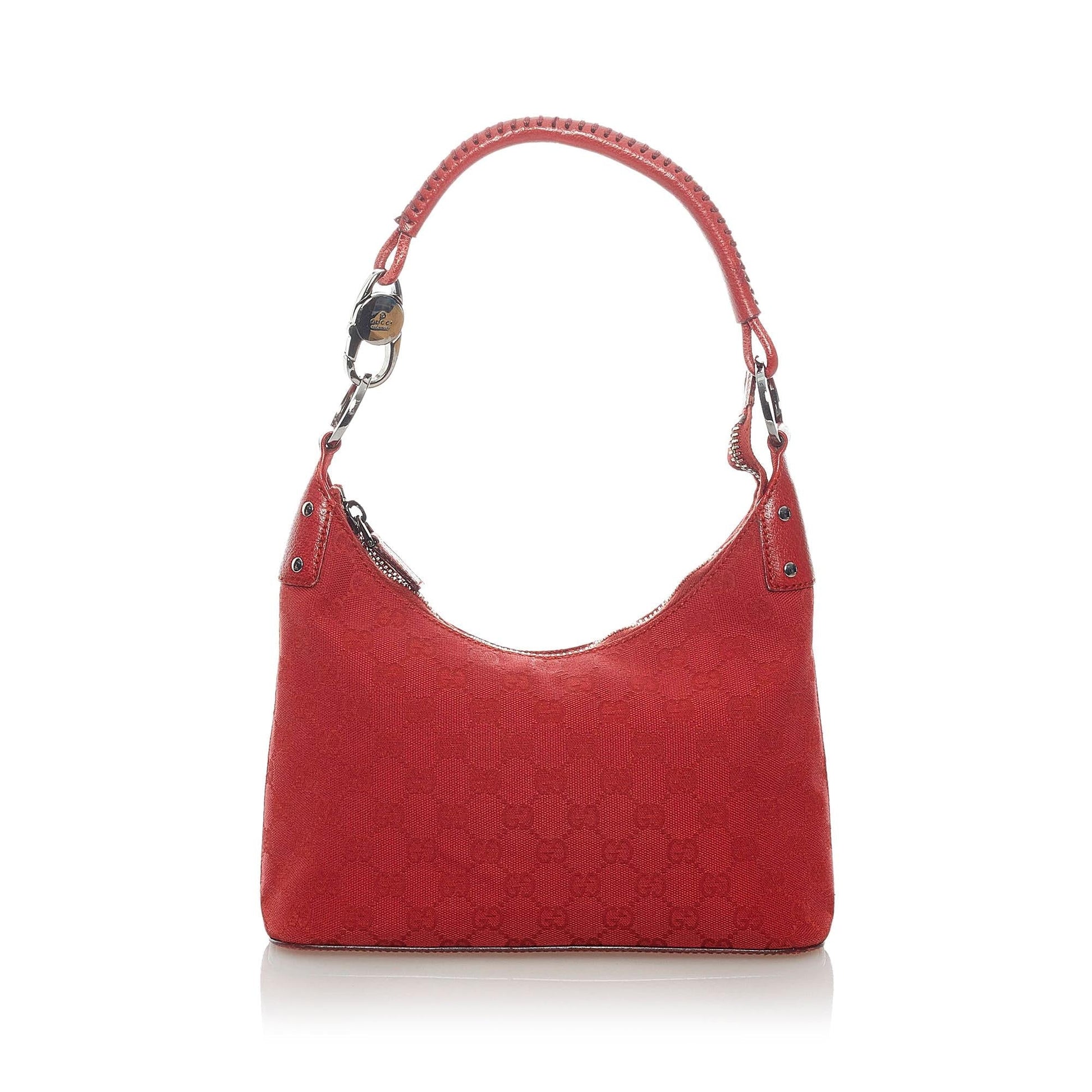 Gucci GG SHG Canvas Red Shoulder Bag 6