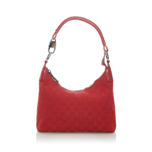 Gucci GG SHG Canvas Red Shoulder Bag 6