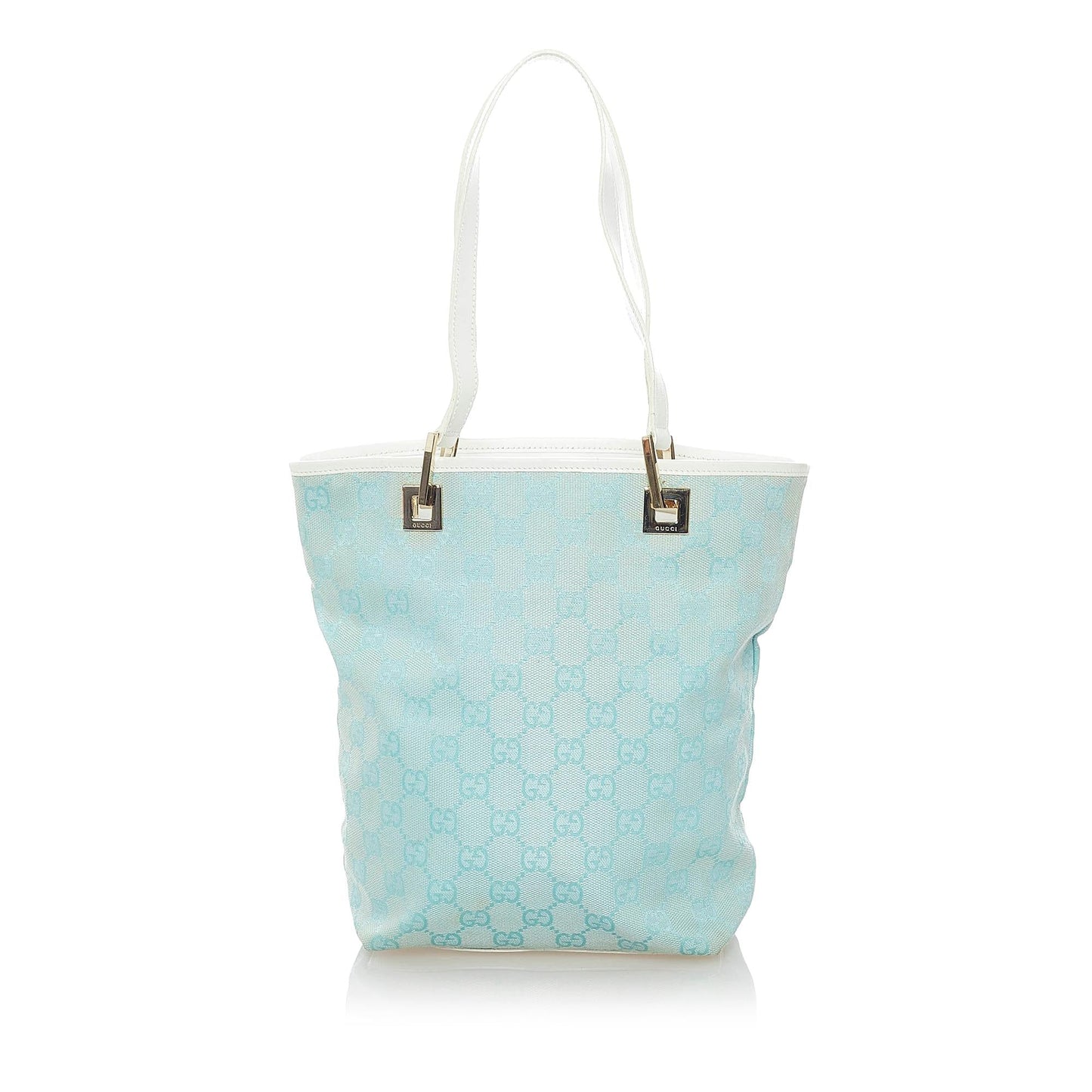 Gucci GG SHG Canvas White Blue Shoulder Bag