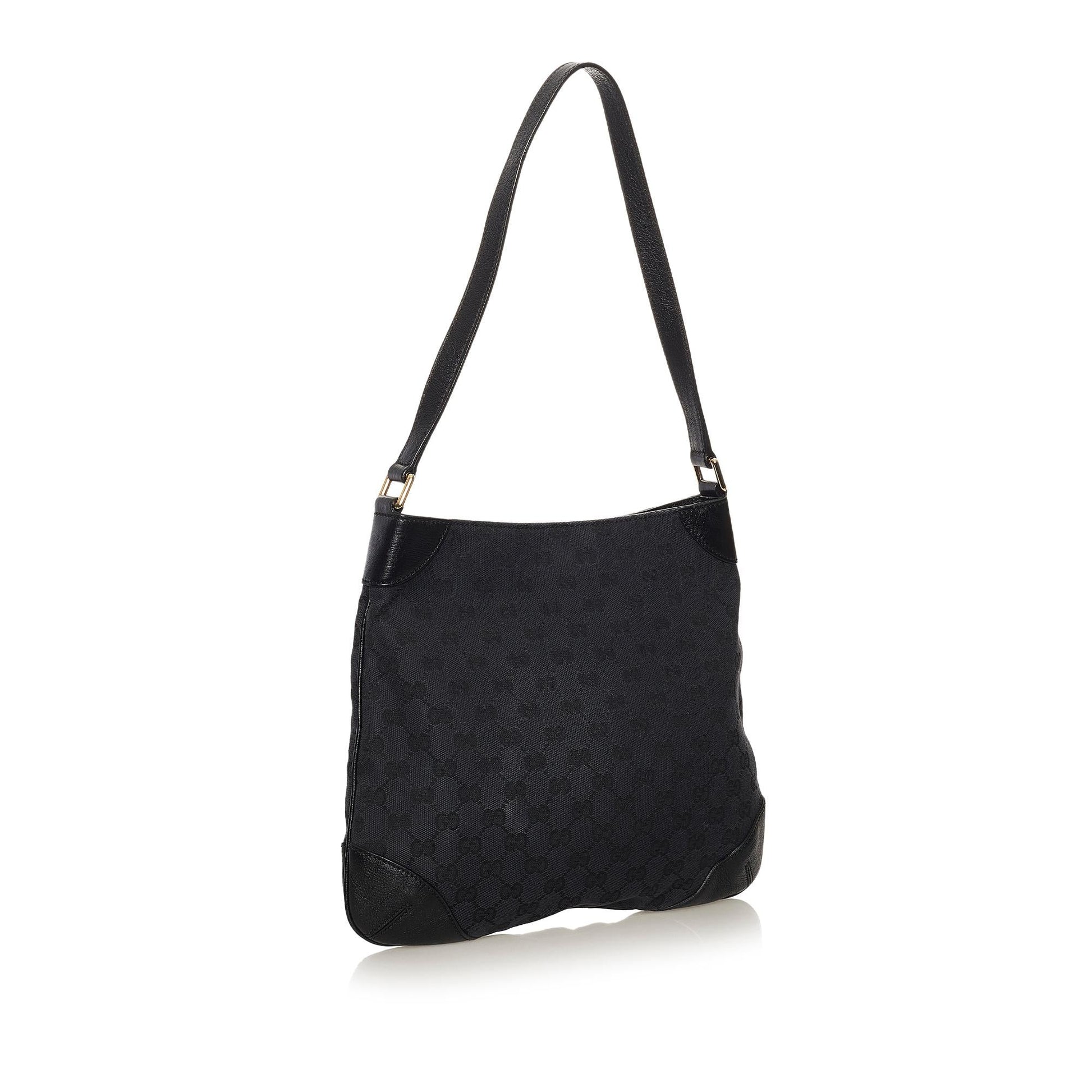 Gucci GG SHG Canvas Black Shoulder Bag