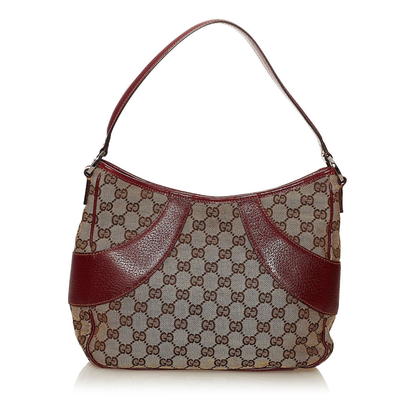 Gucci GG SHG Canvas Brown Red Shoulder Bag