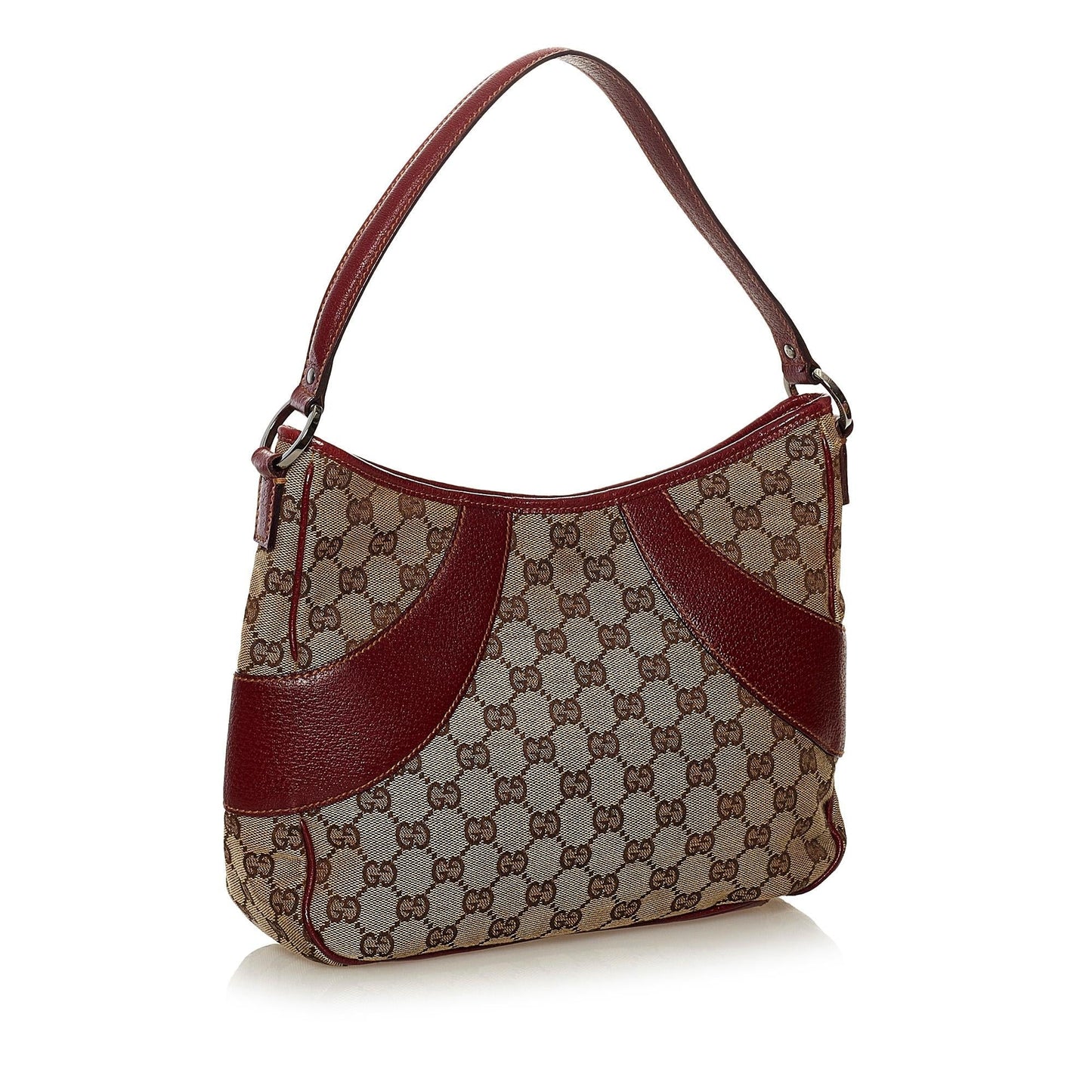 Gucci GG SHG Canvas Brown Red Shoulder Bag
