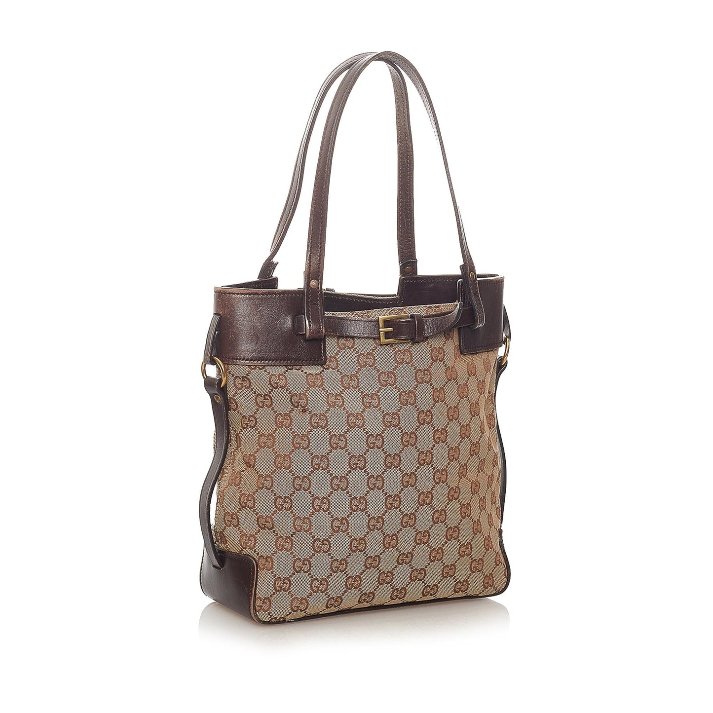 Gucci GG SHG Canvas Brown Shoulder Bag 7