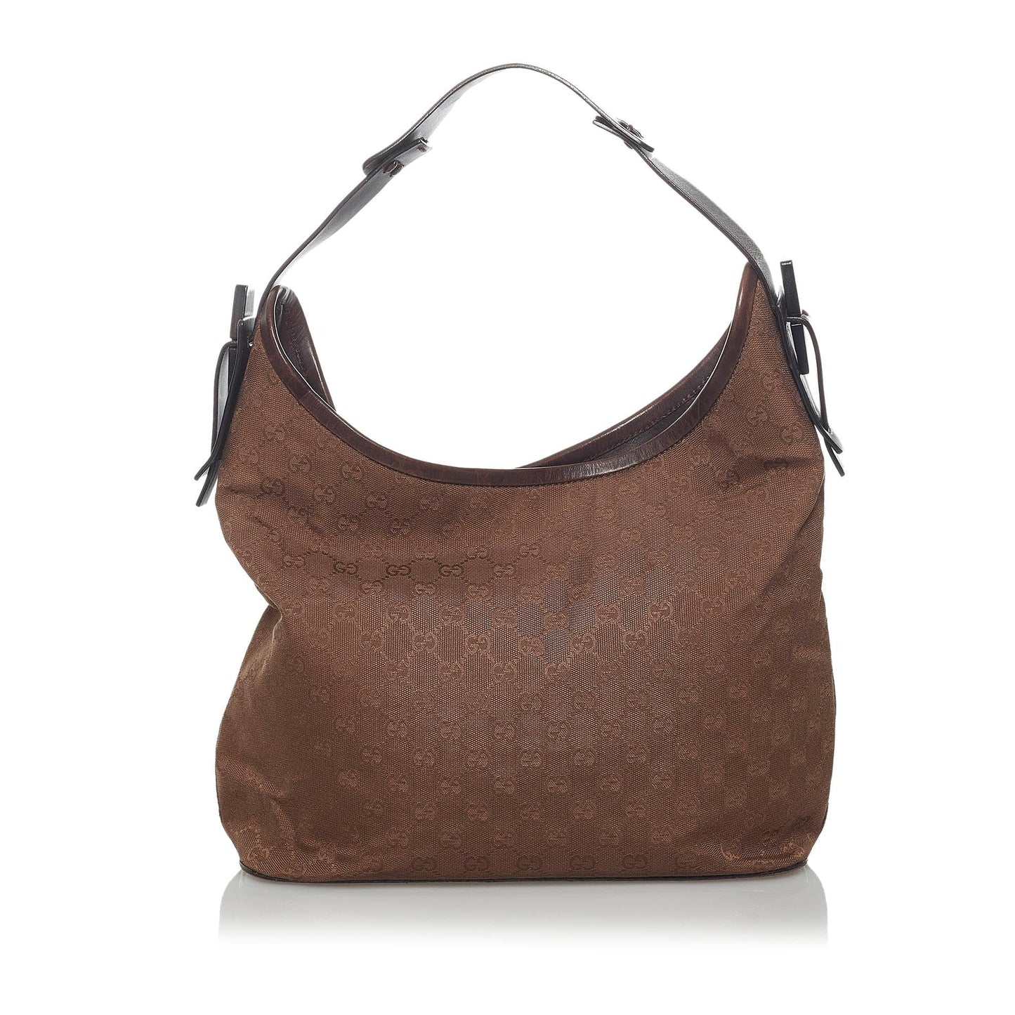 Gucci GG SHG Canvas Calf Brown Shoulder Bag