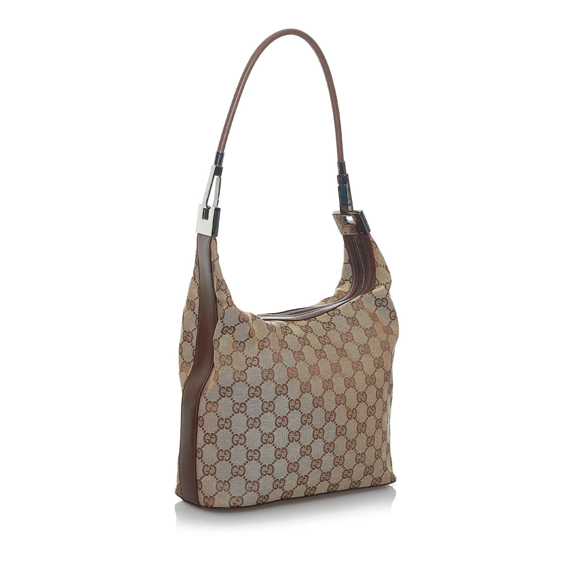 Gucci GG SHG Canvas Brown Shoulder Bag 11