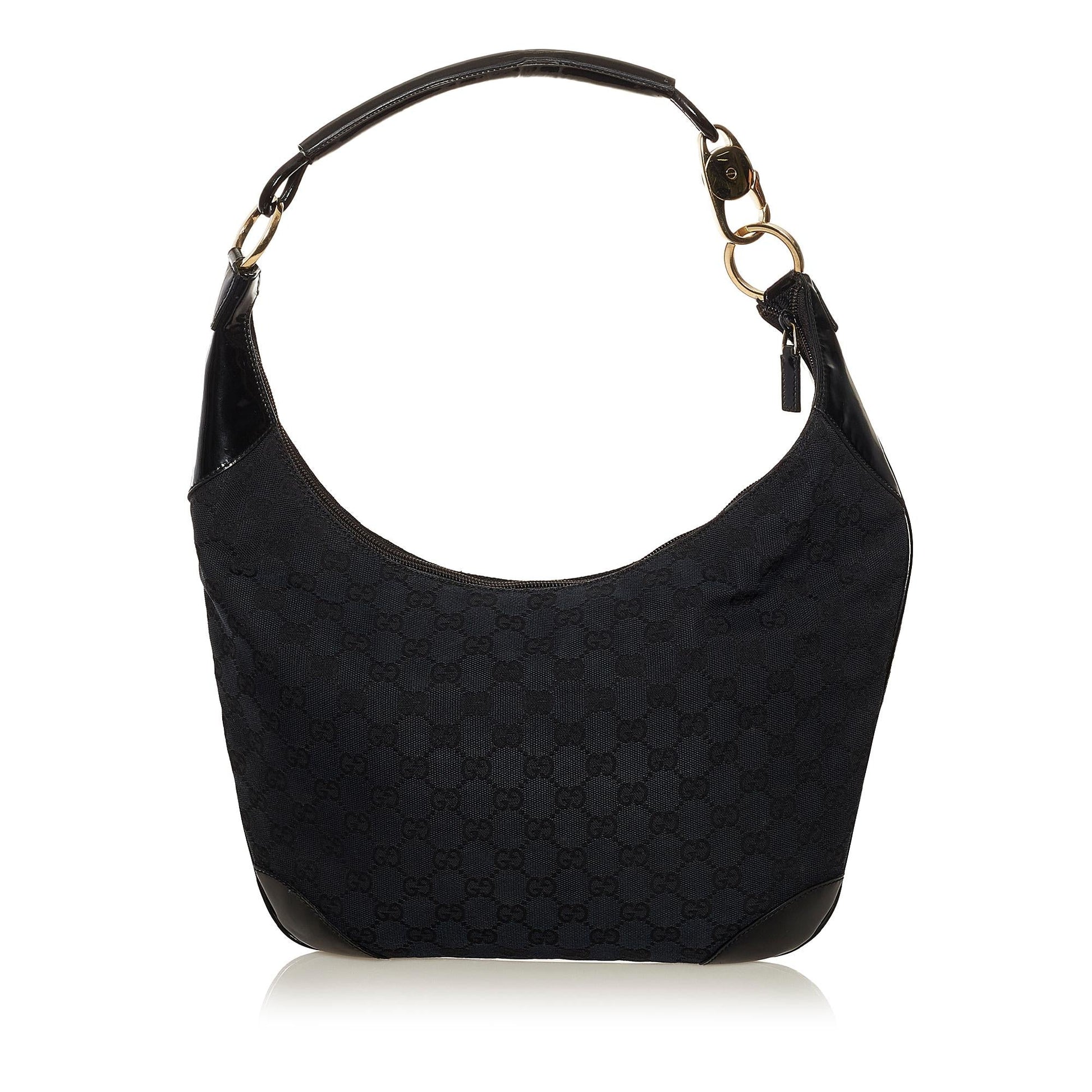 Gucci GG SHG Canvas Black Shoulder Bag 5
