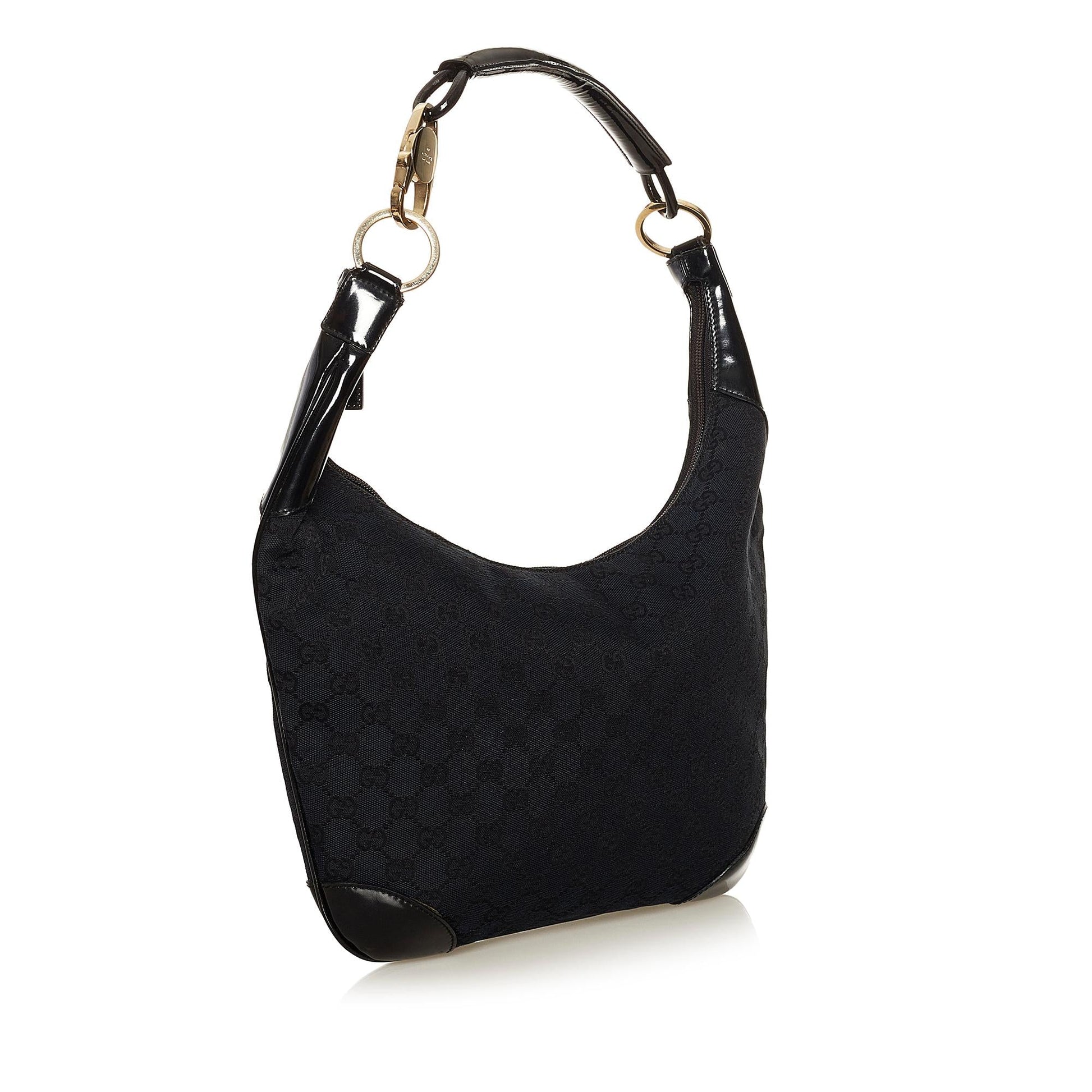 Gucci GG SHG Canvas Black Shoulder Bag 5