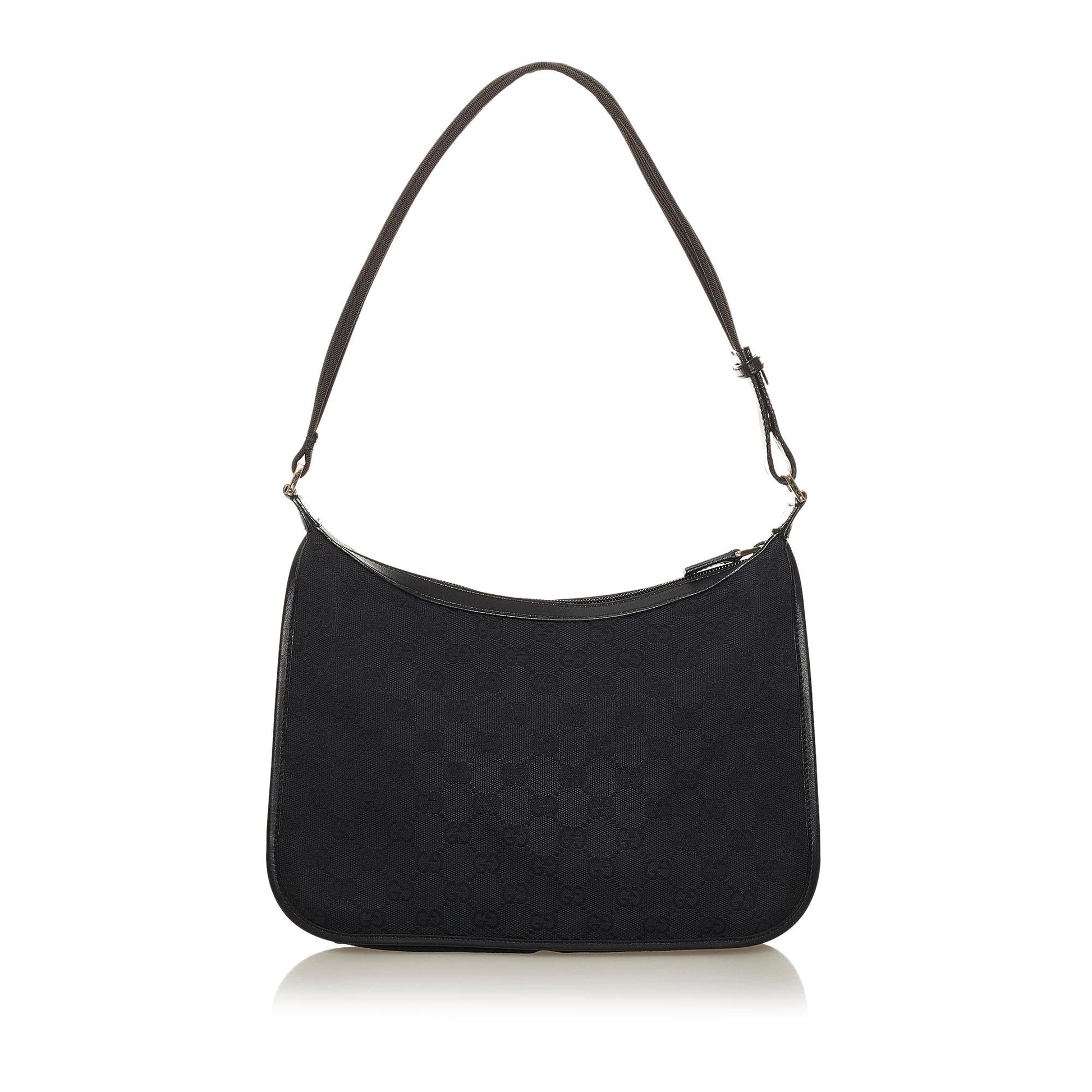 Gucci GG SHG Canvas Black Shoulder Bag 6