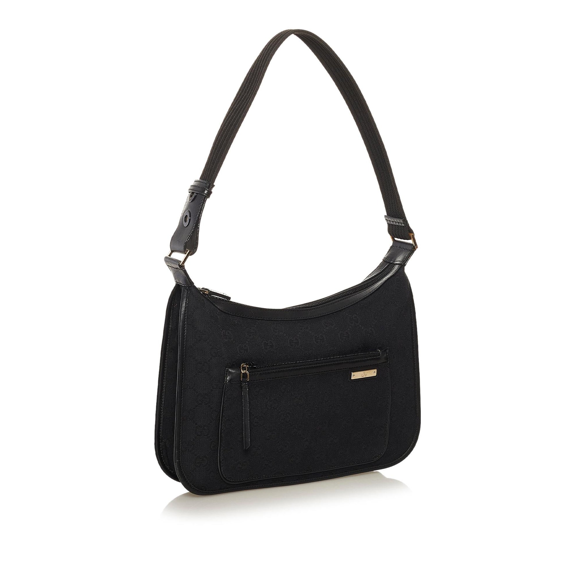 Gucci GG SHG Canvas Black Shoulder Bag 6