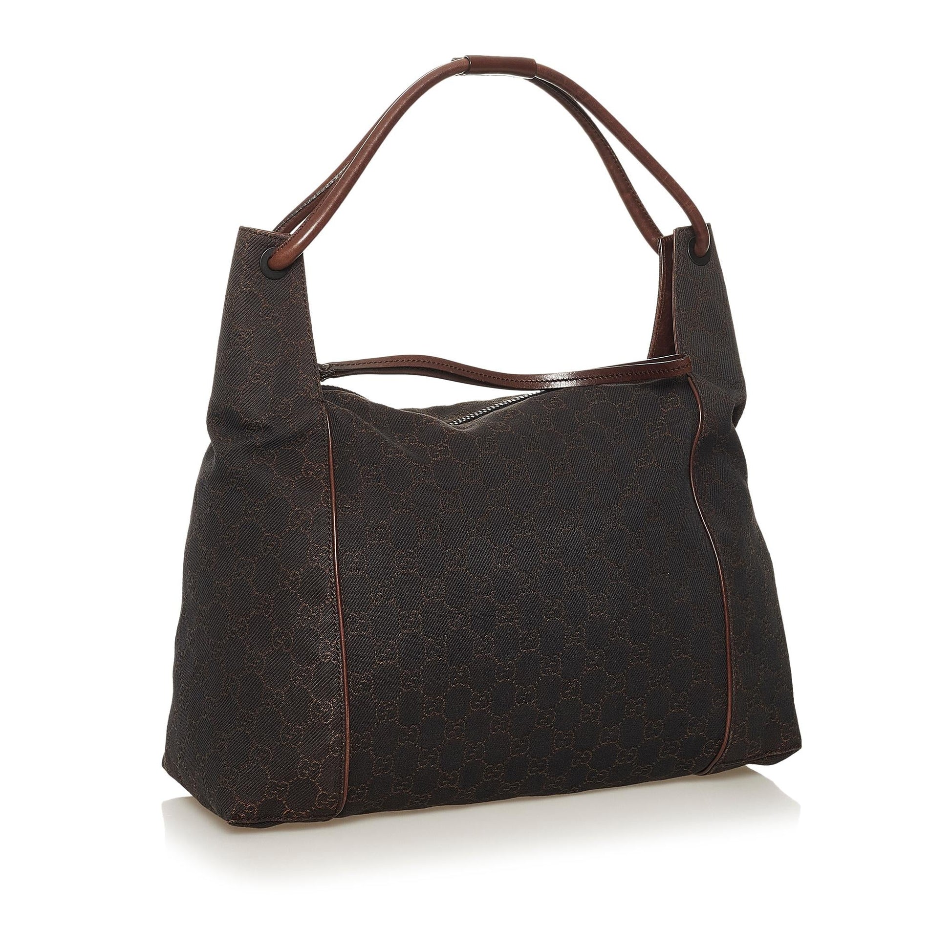 Gucci GG SHG Canvas Brown Shoulder Bag 12