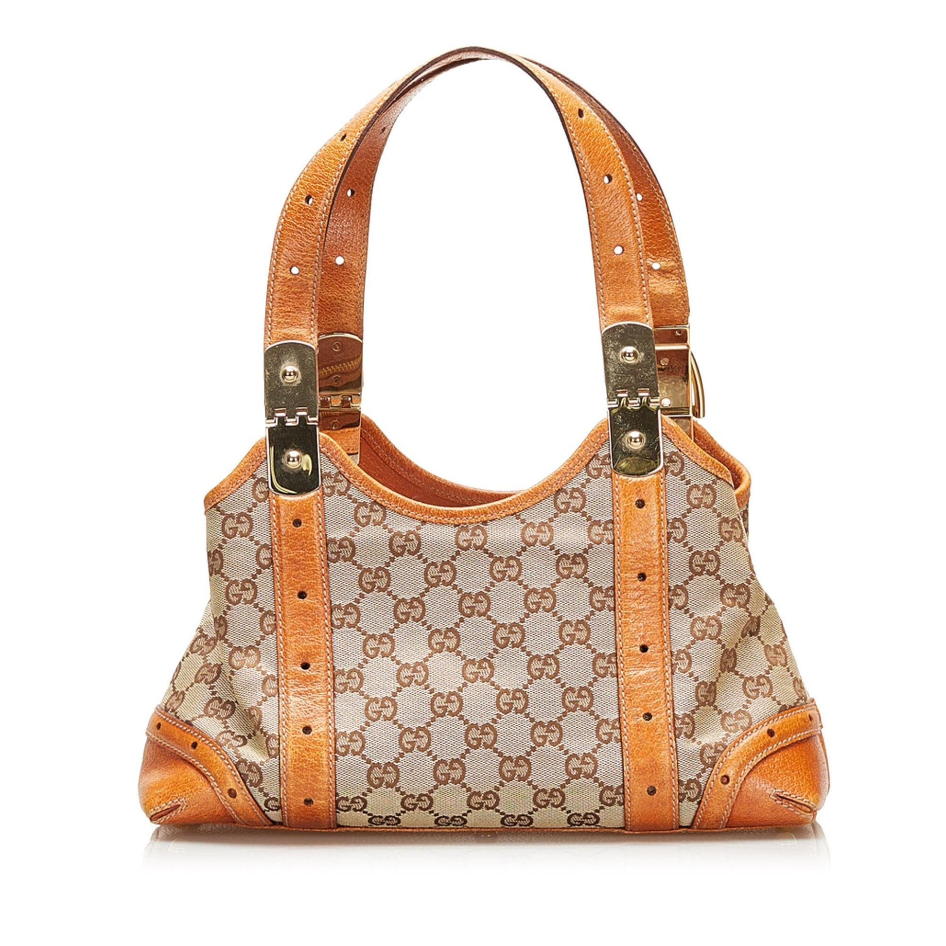 Gucci GG SHG Canvas Brown Shoulder Bag 15