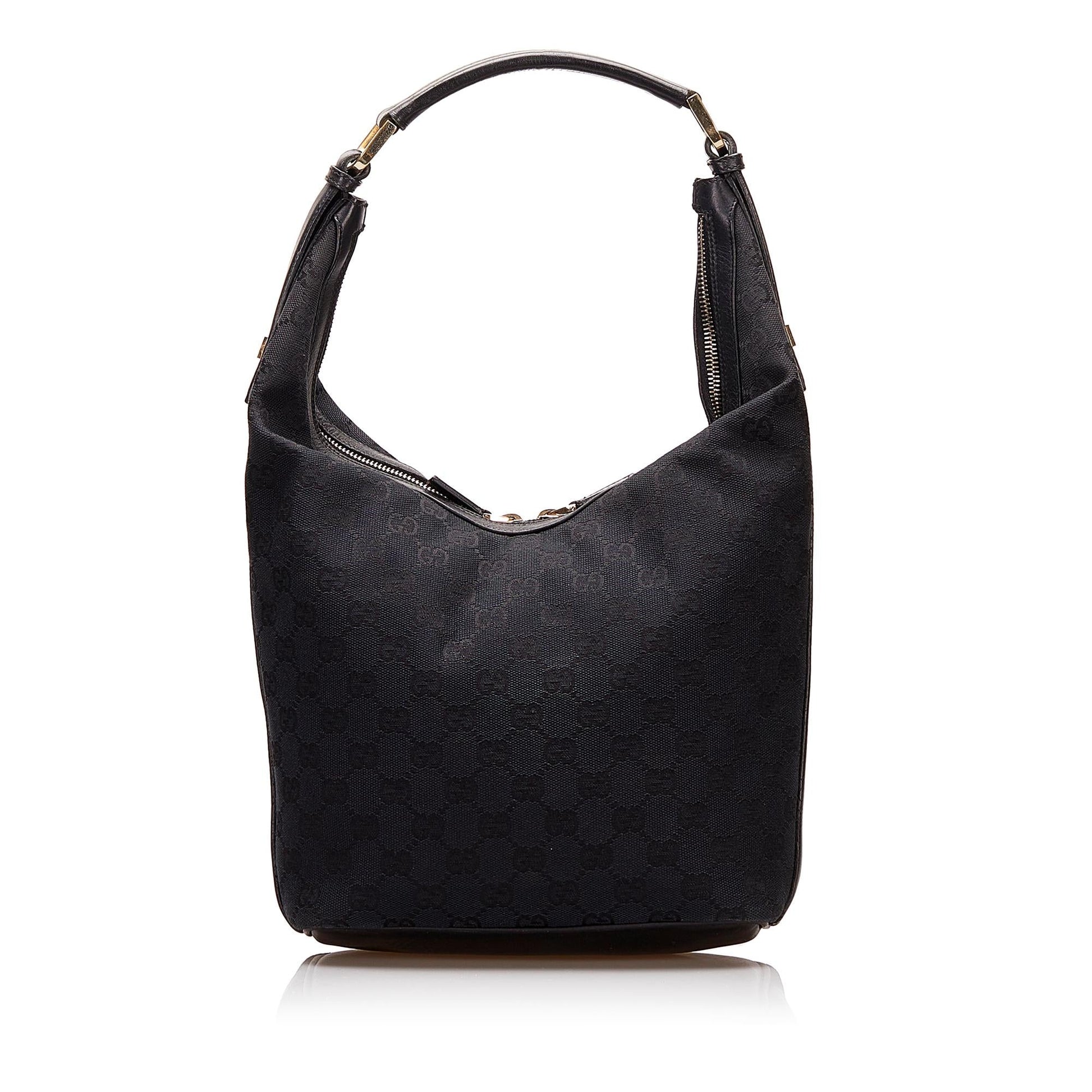 Gucci GG SHG Canvas Black Shoulder Bag 7