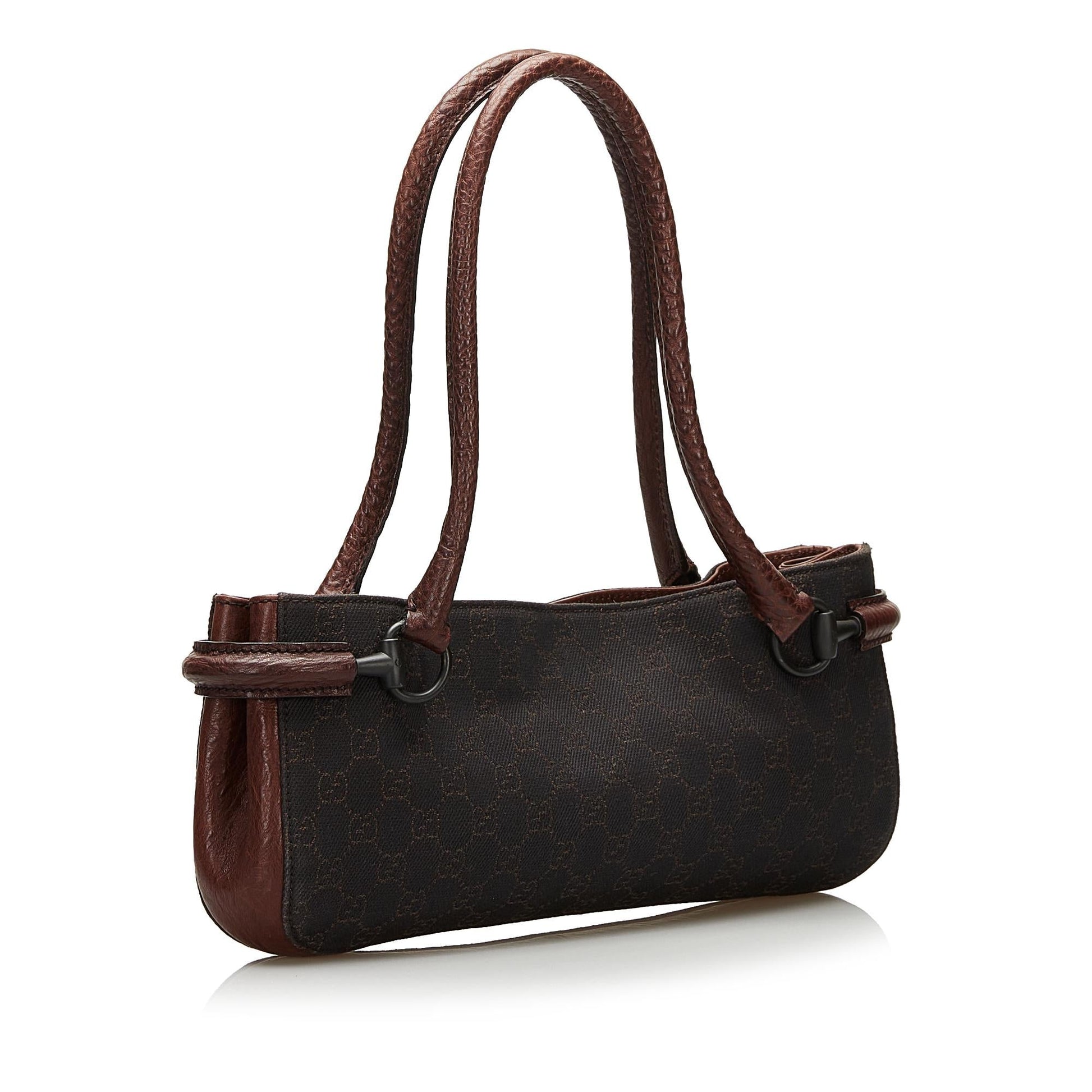 Gucci GG SHG Canvas Brown Shoulder Bag 17