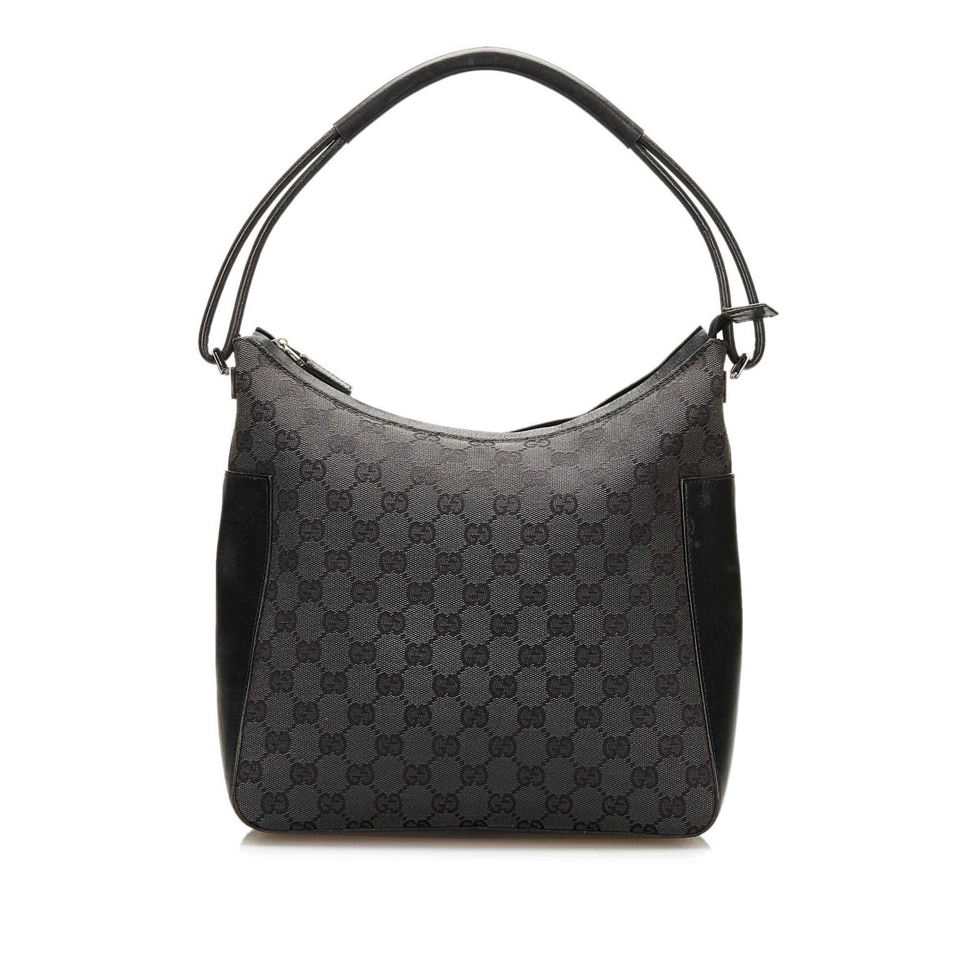Gucci GG SHG Canvas Black Shoulder Bag 8
