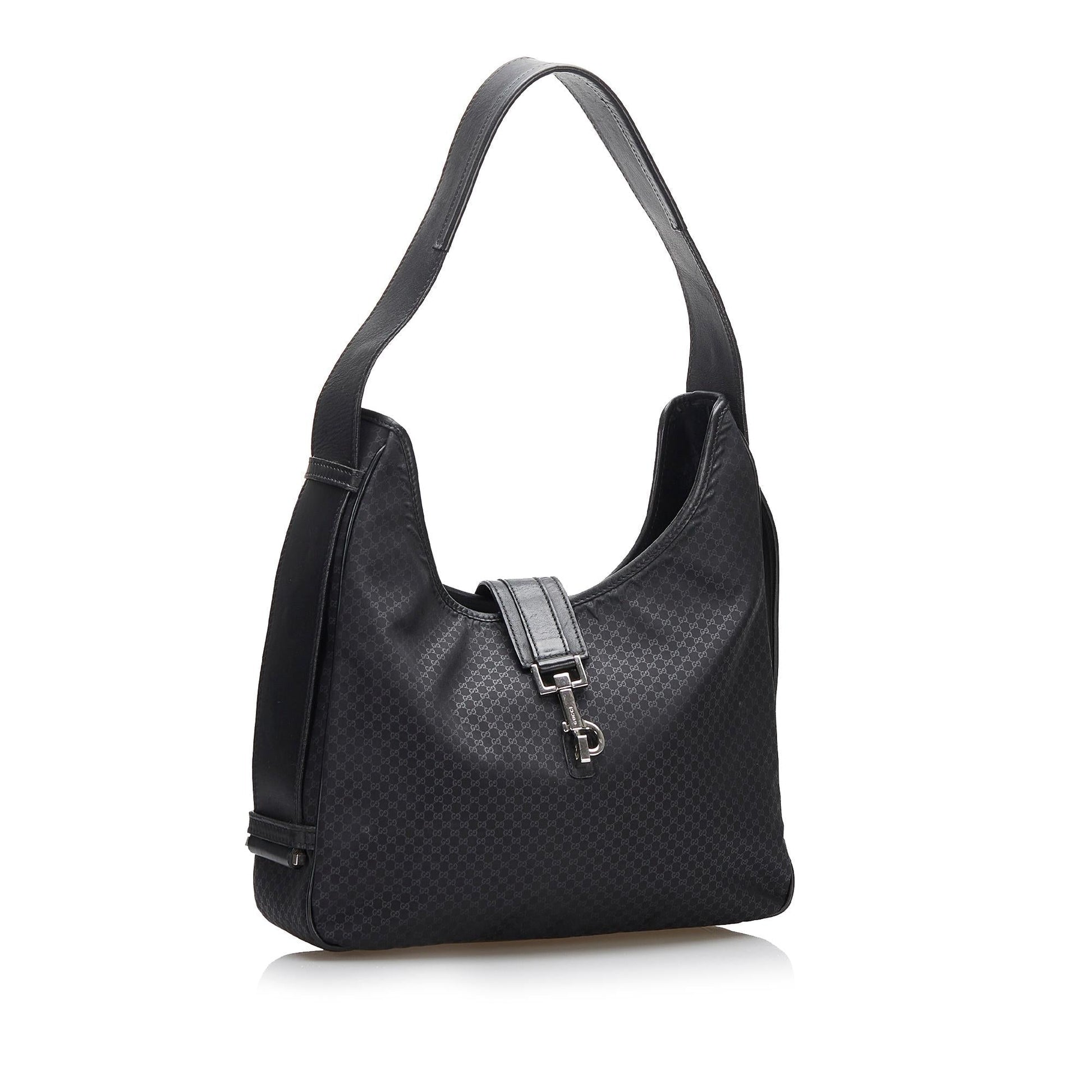 Gucci GG SHG-ibi7U4 Canvas Black Shoulder Bag