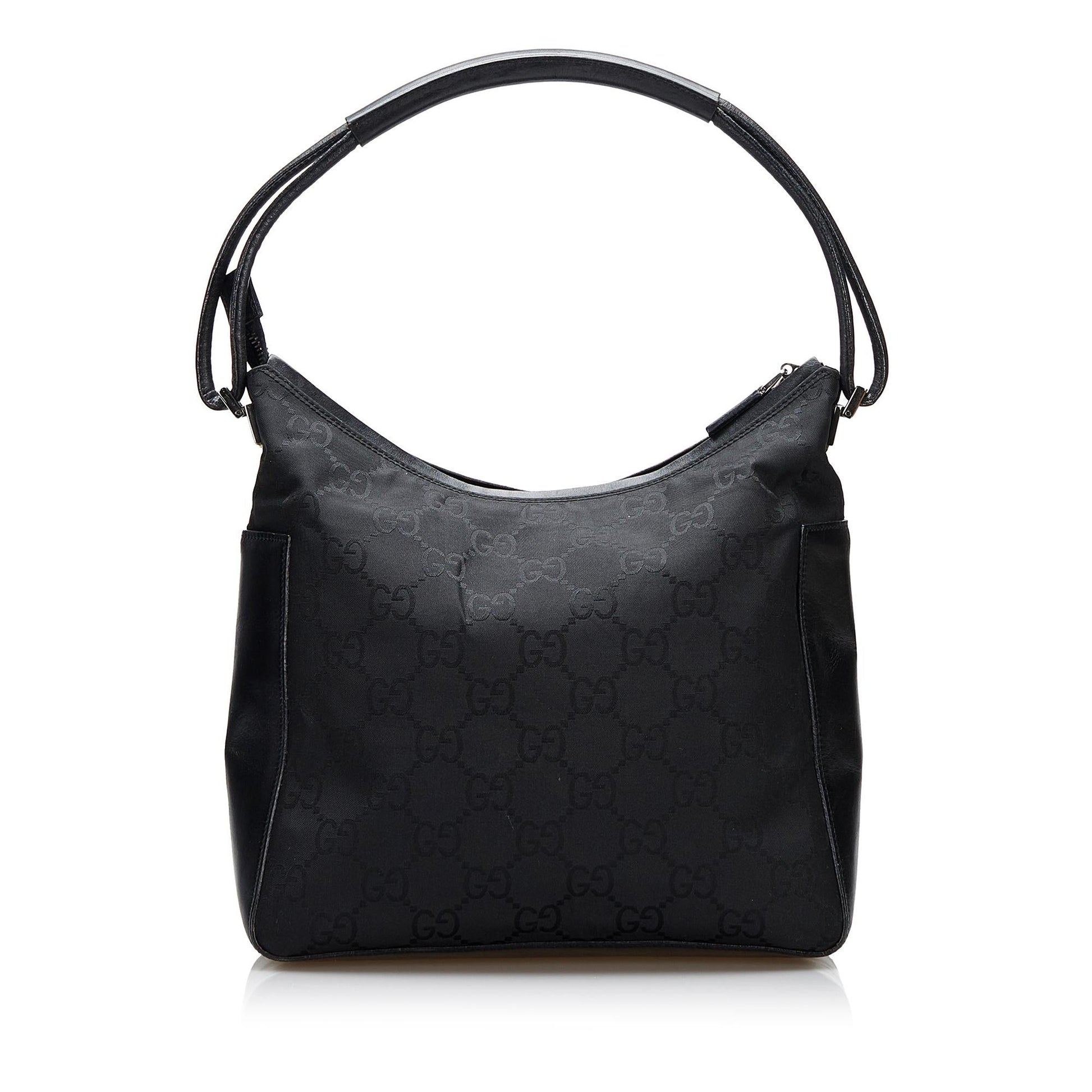 Gucci GG SHG-dglL5Q Canvas Black Shoulder Bag