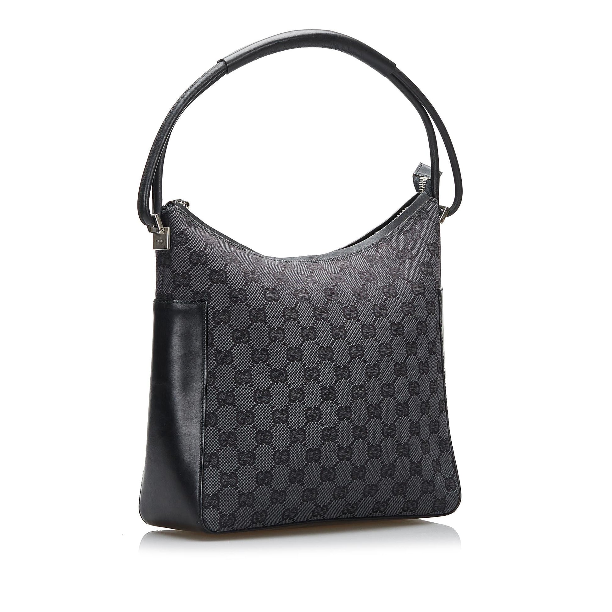 Gucci GG SHG-kuo N Canvas Grey Shoulder Bag