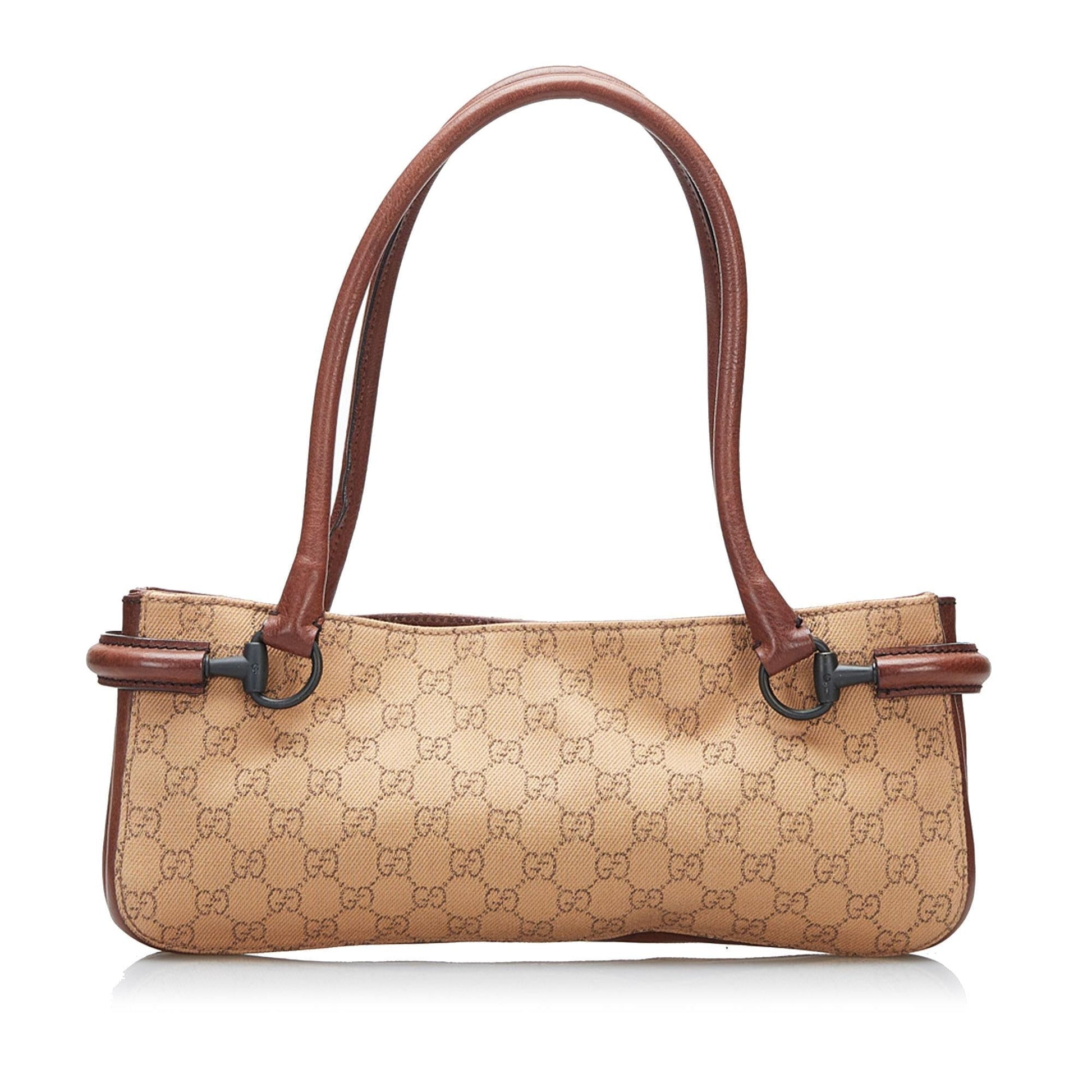 Gucci GG SHG-joTFWM Canvas Brown Shoulder Bag